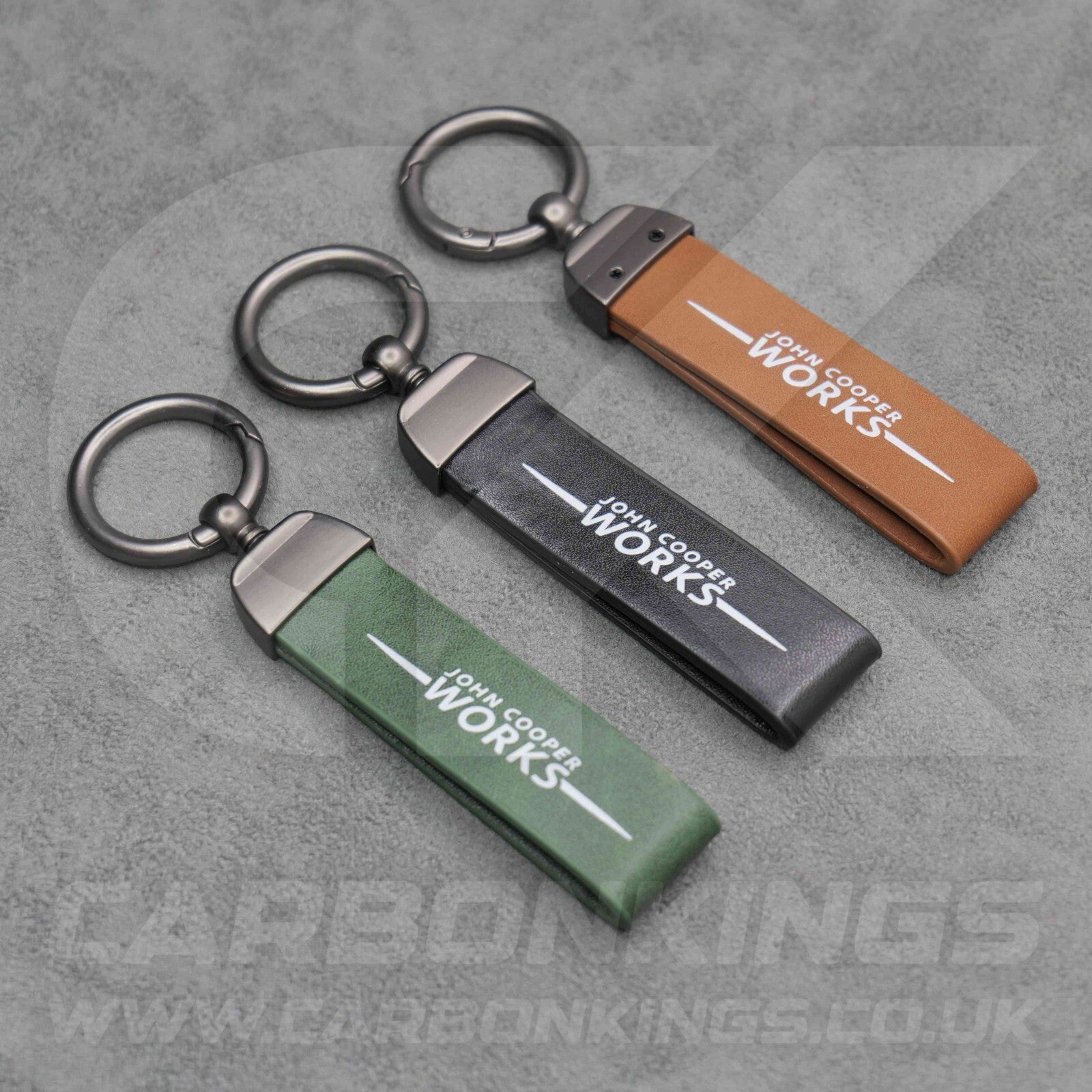 Mini JCW Leather Key Ring Chain John Cooper Works Premium Durable Cooper Clubman