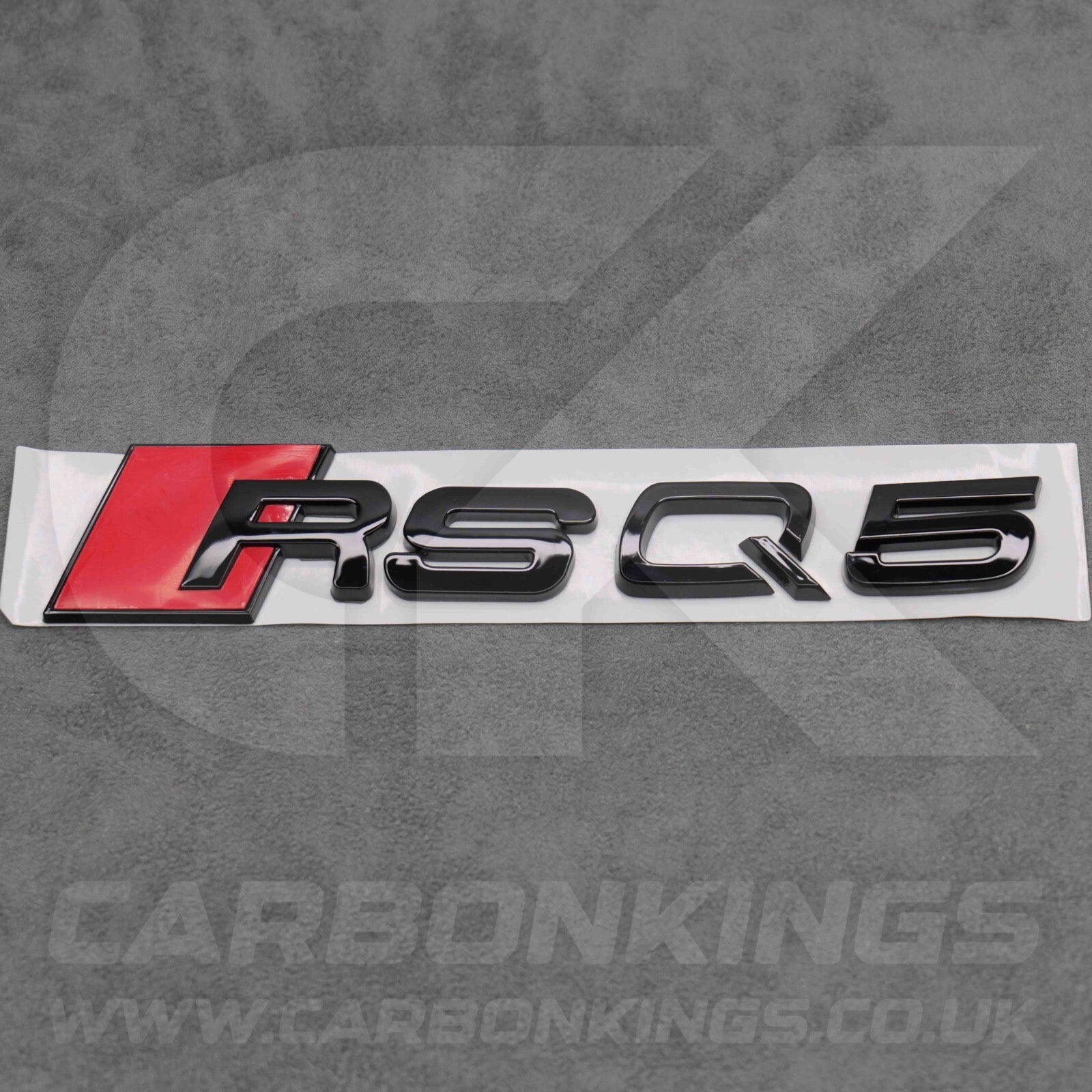 148 x 37mm Audi RSQ5 Gloss Black Boot Rear Badge Letters Logo Emblem S 8R FY 80A