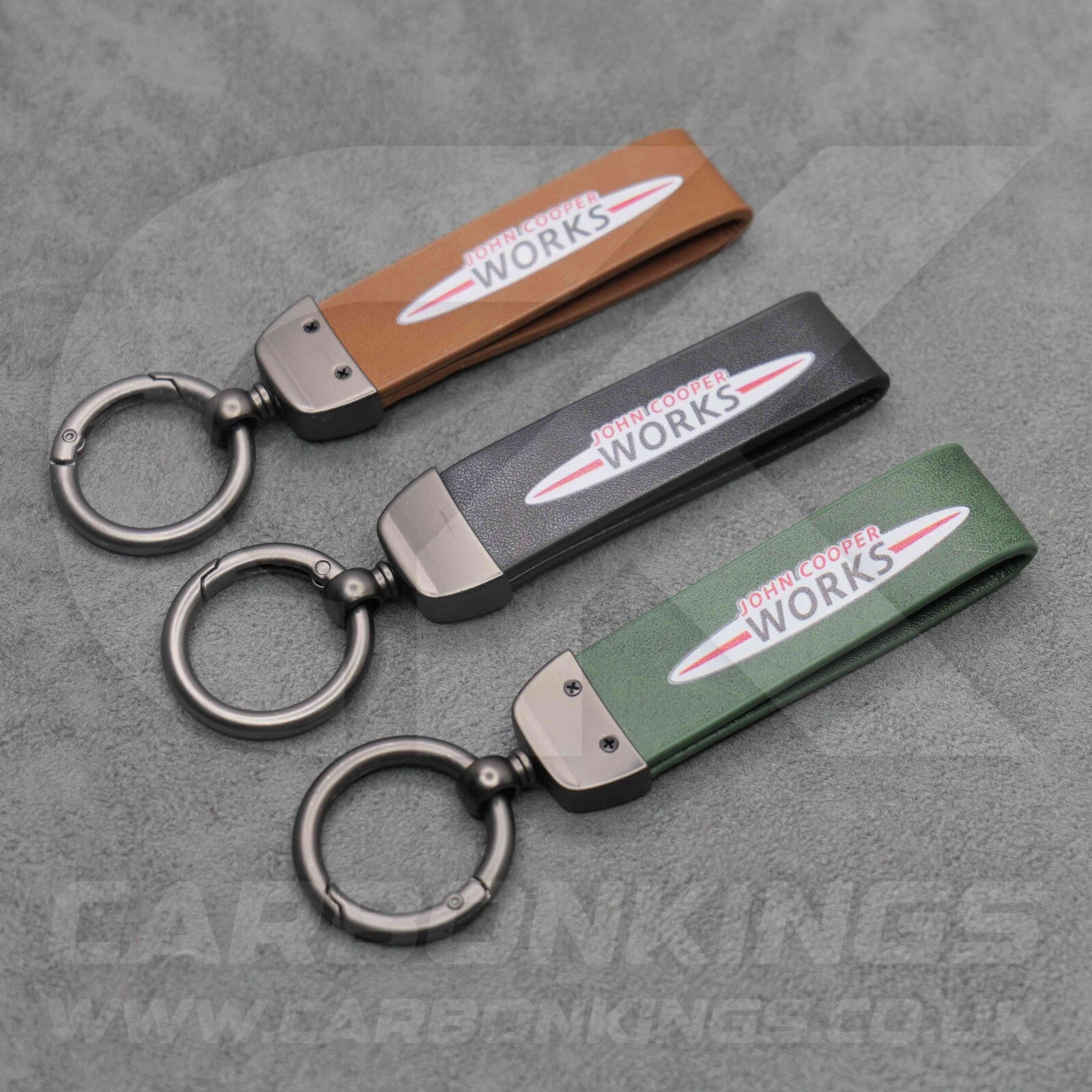 Mini JCW Leather Key Ring Chain John Cooper Works Premium Durable Cooper Clubman