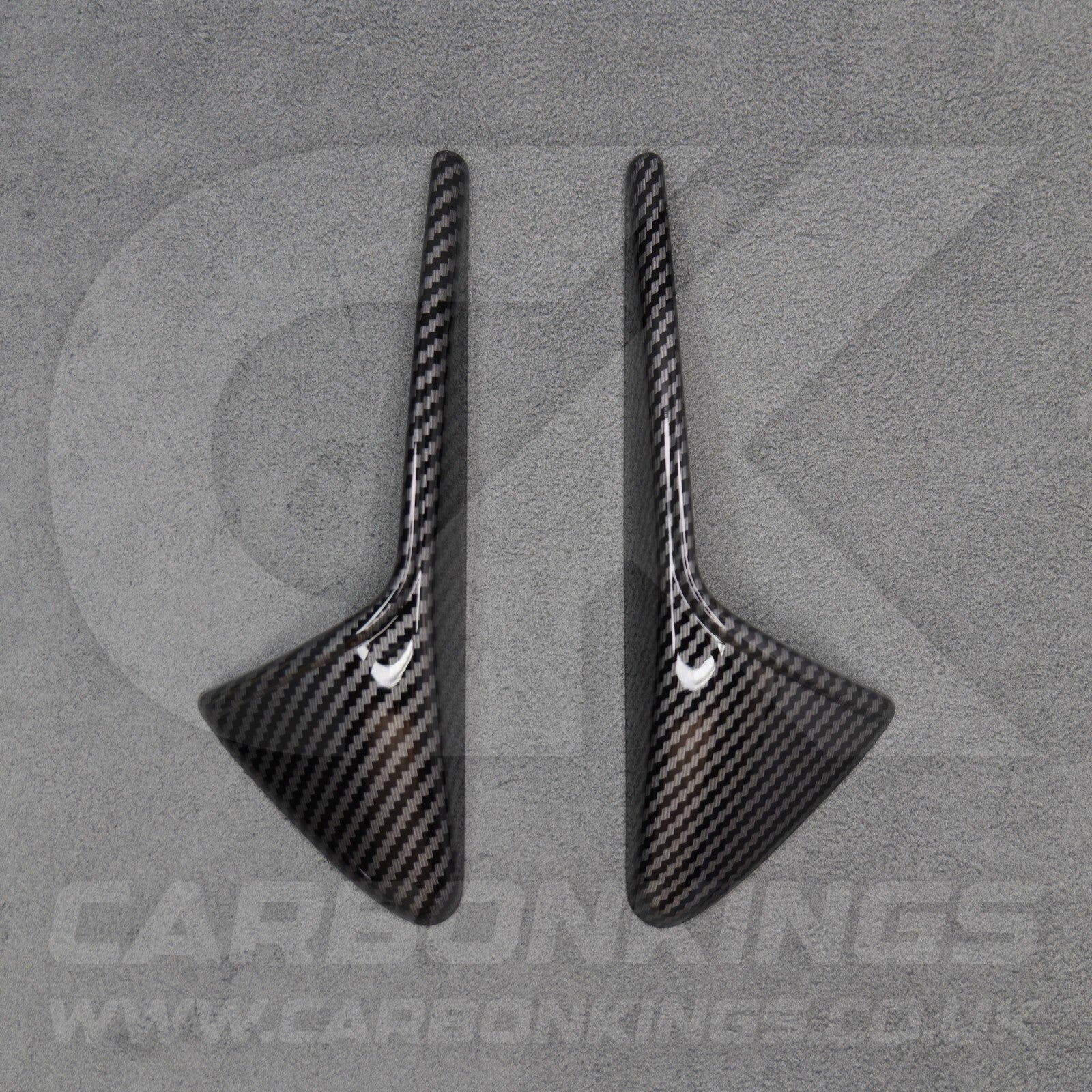 Tesla Model 3 Y X S Carbon Fibre Style Side Camera Covers Trims Caps Mod