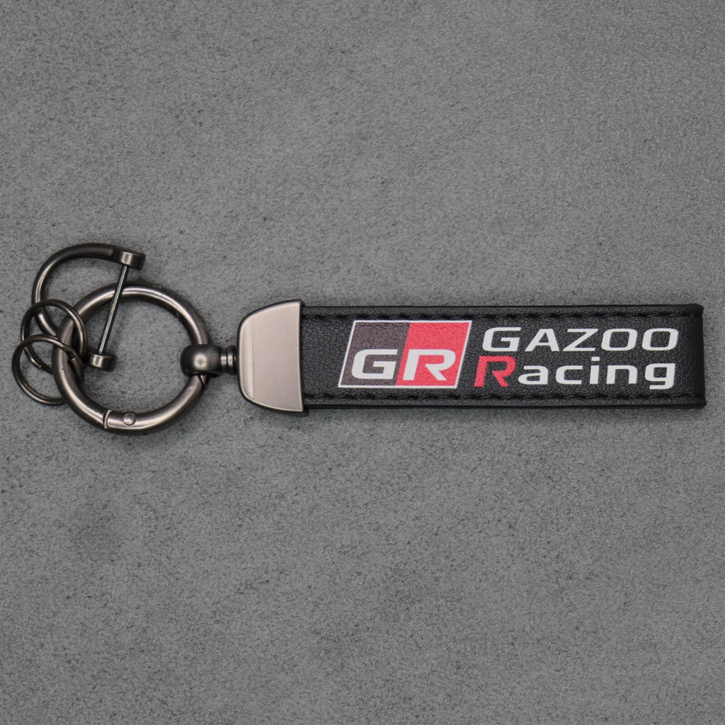Toyota GR Gazoo Racing Leather Key Ring Chain Yaris Supra GR86 GT86 Corolla