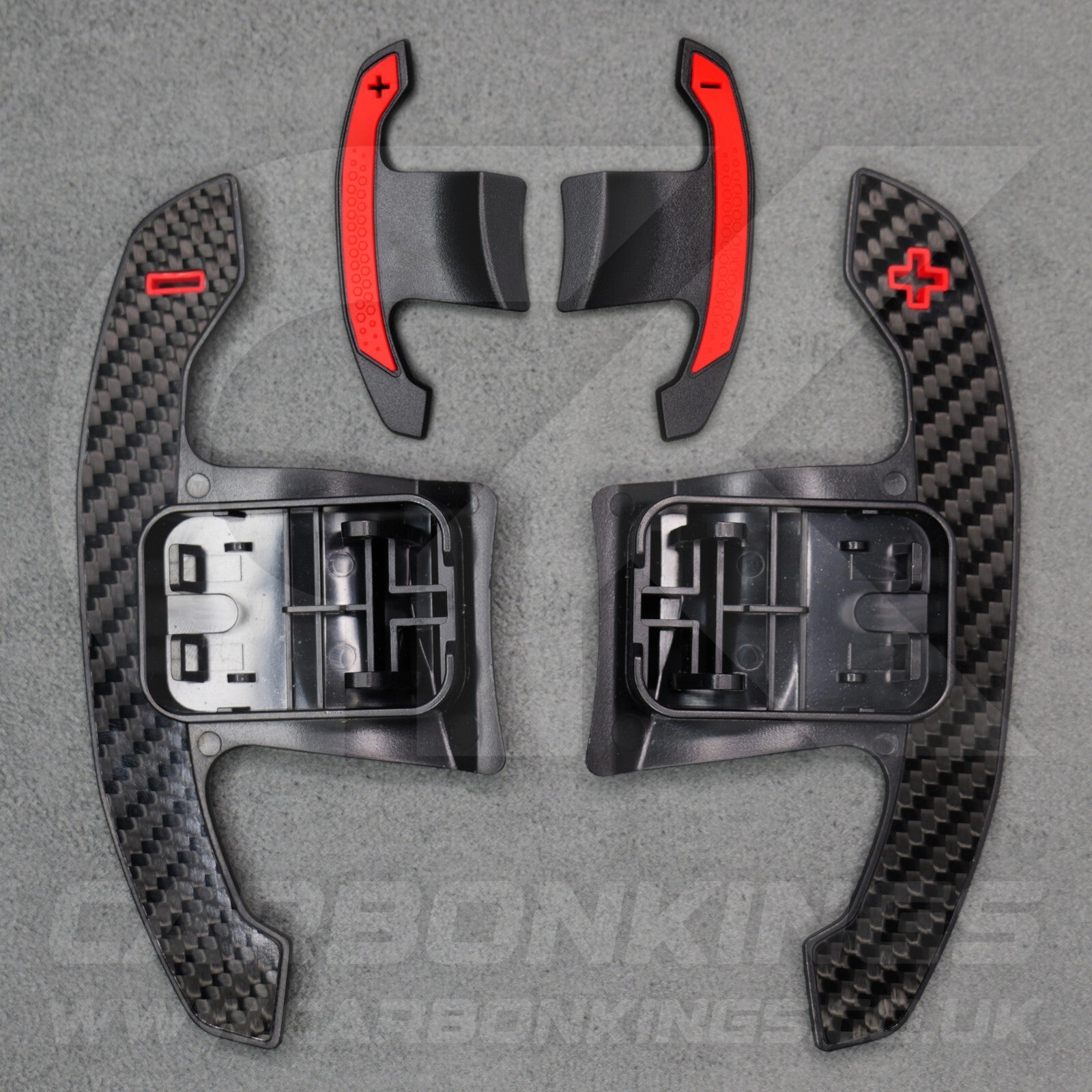 BMW Genuine Carbon Fibre & Red Gear Shifter Paddles F22 F23 F45 F46 F30 G20 G30