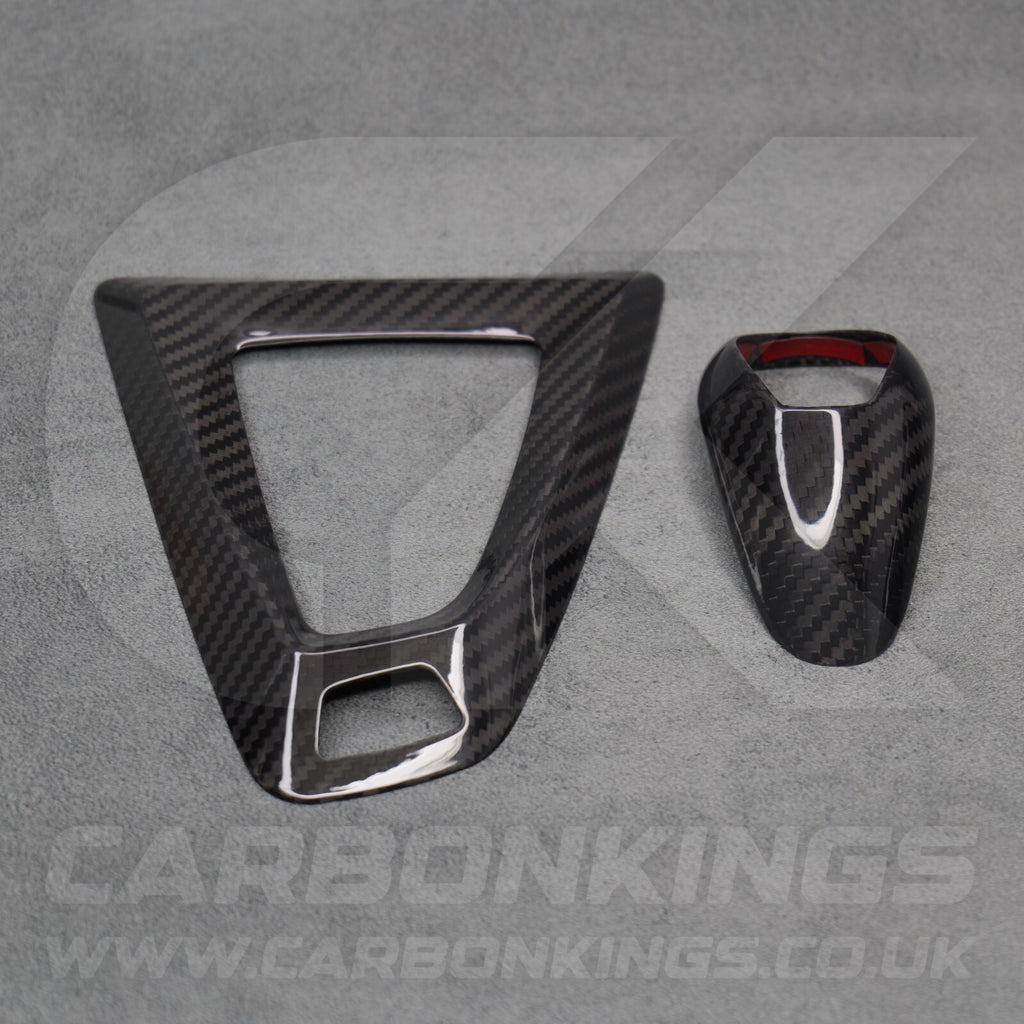 Carbon Fibre Gear Knob & Surround Trims for BMW F80 M3 M2 F87 F82 M4 F10 M5 X5M