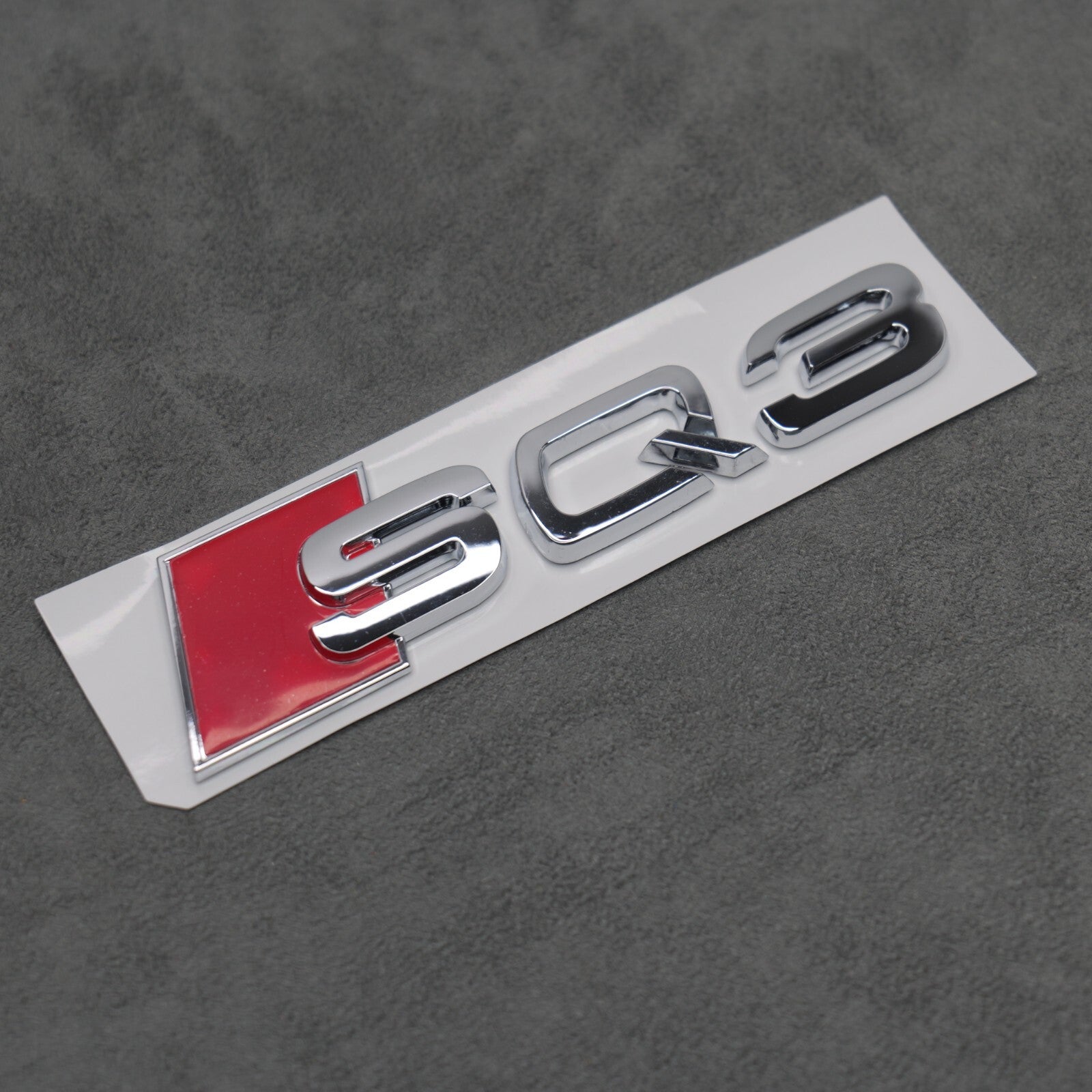 148 x 37mm Audi SQ3 Chrome / Silver Boot Rear Badge Letters Logo Emblem S 8U F3