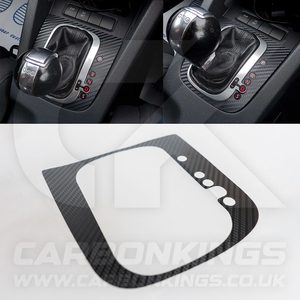 Volkswagen Carbon Fibre DSG Gear Knob Sticker Golf R32 GTI GTD Scirocco MK5 MK6