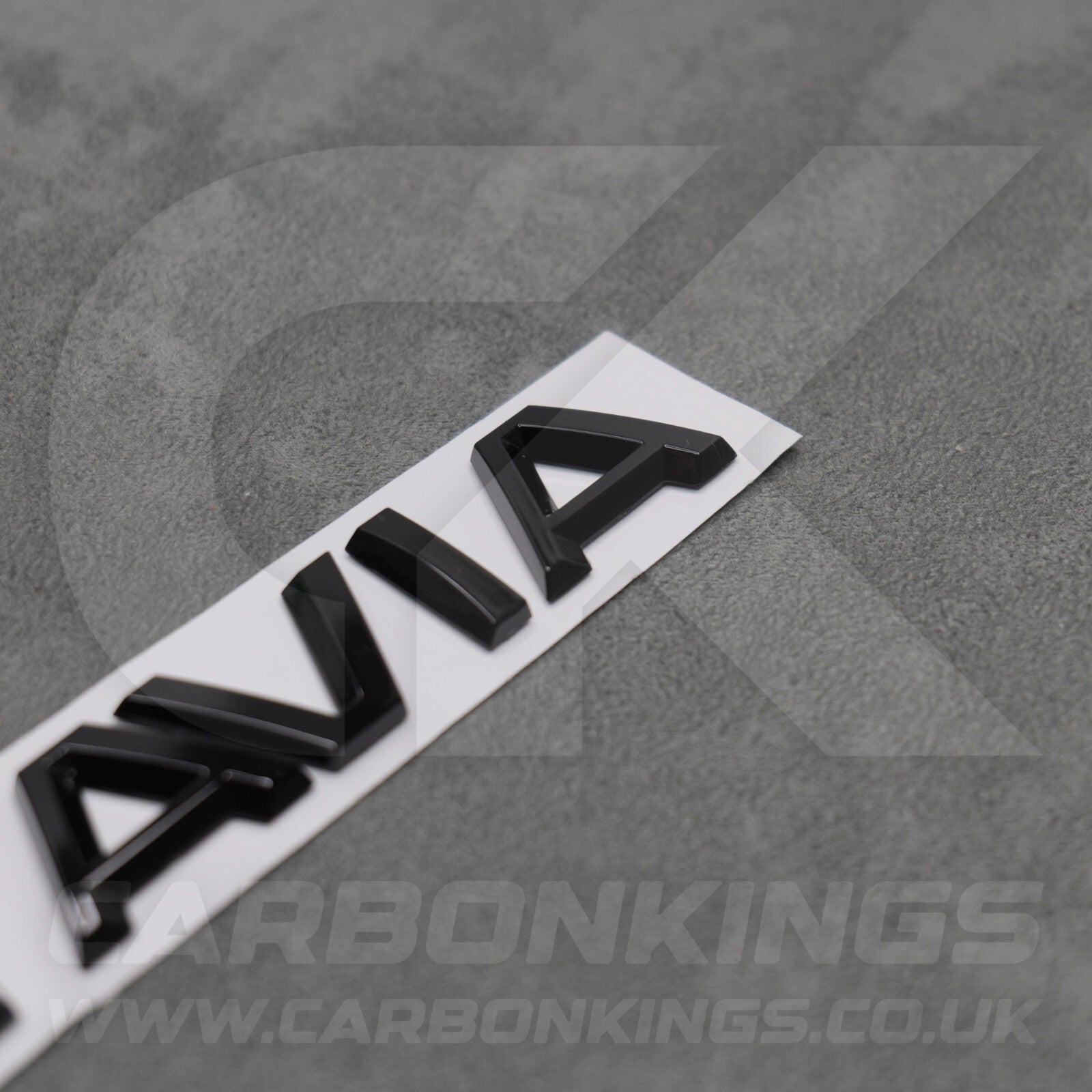 Skoda Octavia Gloss Black Rear Boot Badge Emblem Letters Pre Applied Adhesive