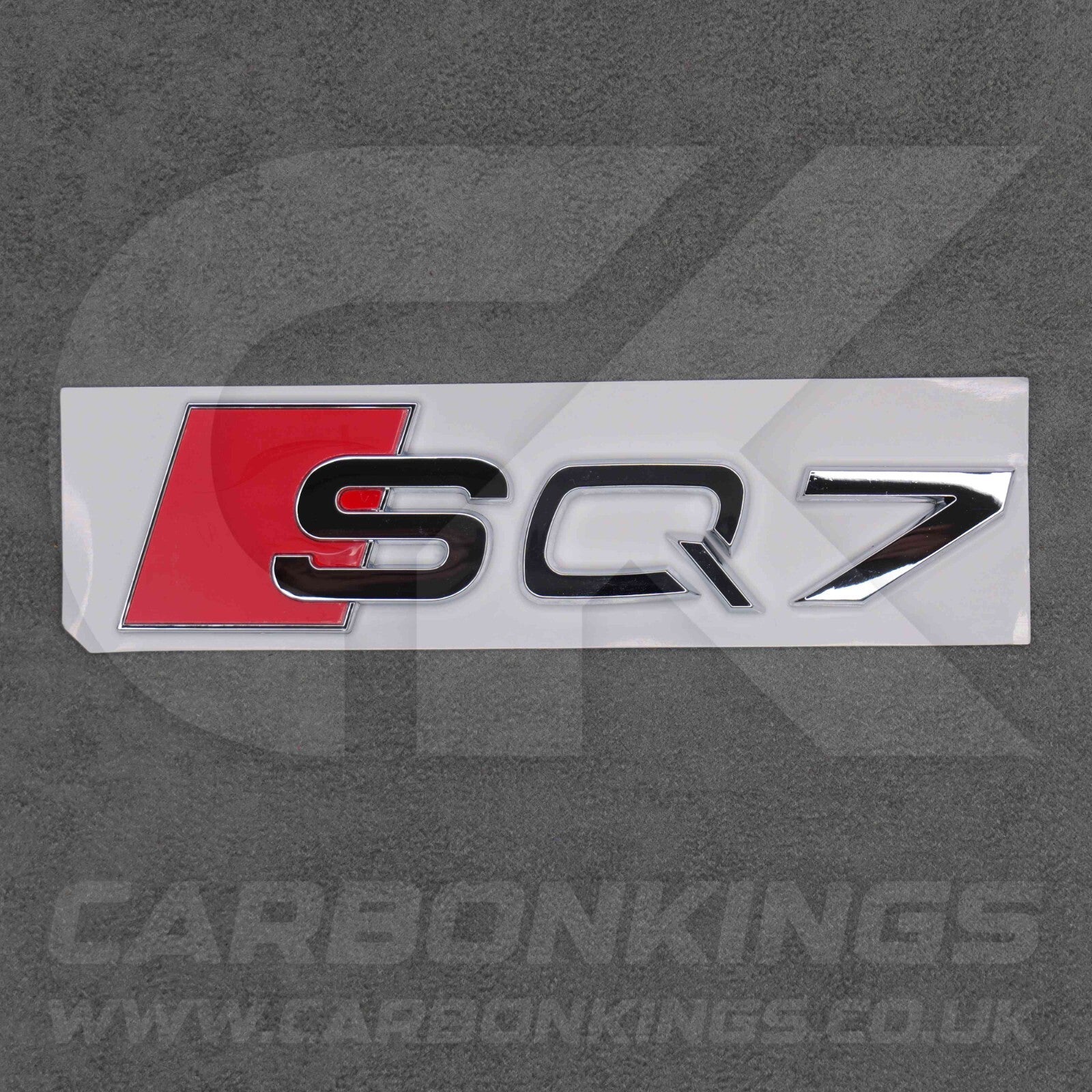 148 x 37mm Audi SQ7 Chrome / Silver Boot Rear Badge Letters Emblem S 4L 4M
