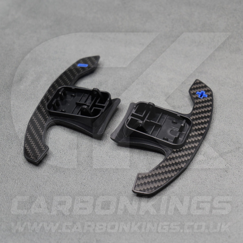 Toyota GR Supra Carbon Fibre & Blue Gear Shifter Paddles J29/DB A90/A9 - 2019 +