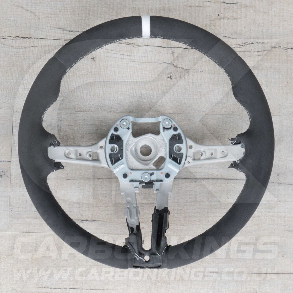 BMW Alcantara M Sport White Steering Wheel 1 2 3 4 X1 X3 X4 X5 X6 M2 M3 M4 F80 +