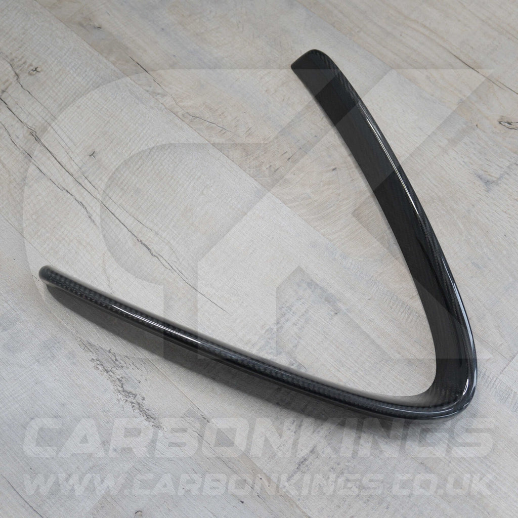 Alfa Romeo Giulia Quadrifoglio Real Carbon Fibre V Shield Grill Frame Cover Trim