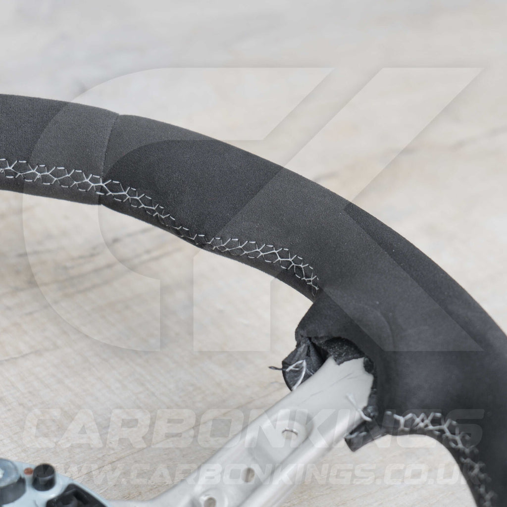 BMW Alcantara M Sport White Steering Wheel 1 2 3 4 X1 X3 X4 X5 X6 M2 M3 M4 F80 +