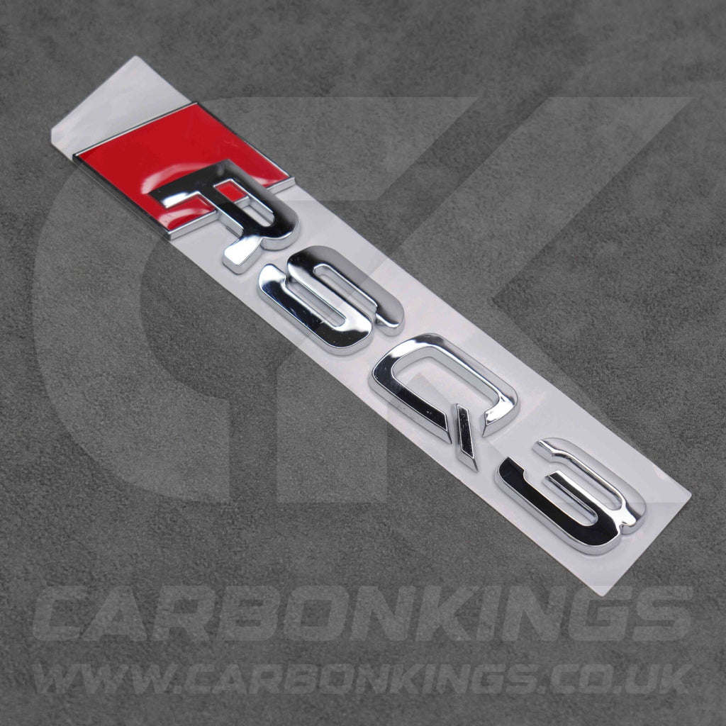 148 x 37mm Audi RSQ3 Chrome / Silver Boot Rear Badge Letters Logo Emblem S 8U F3