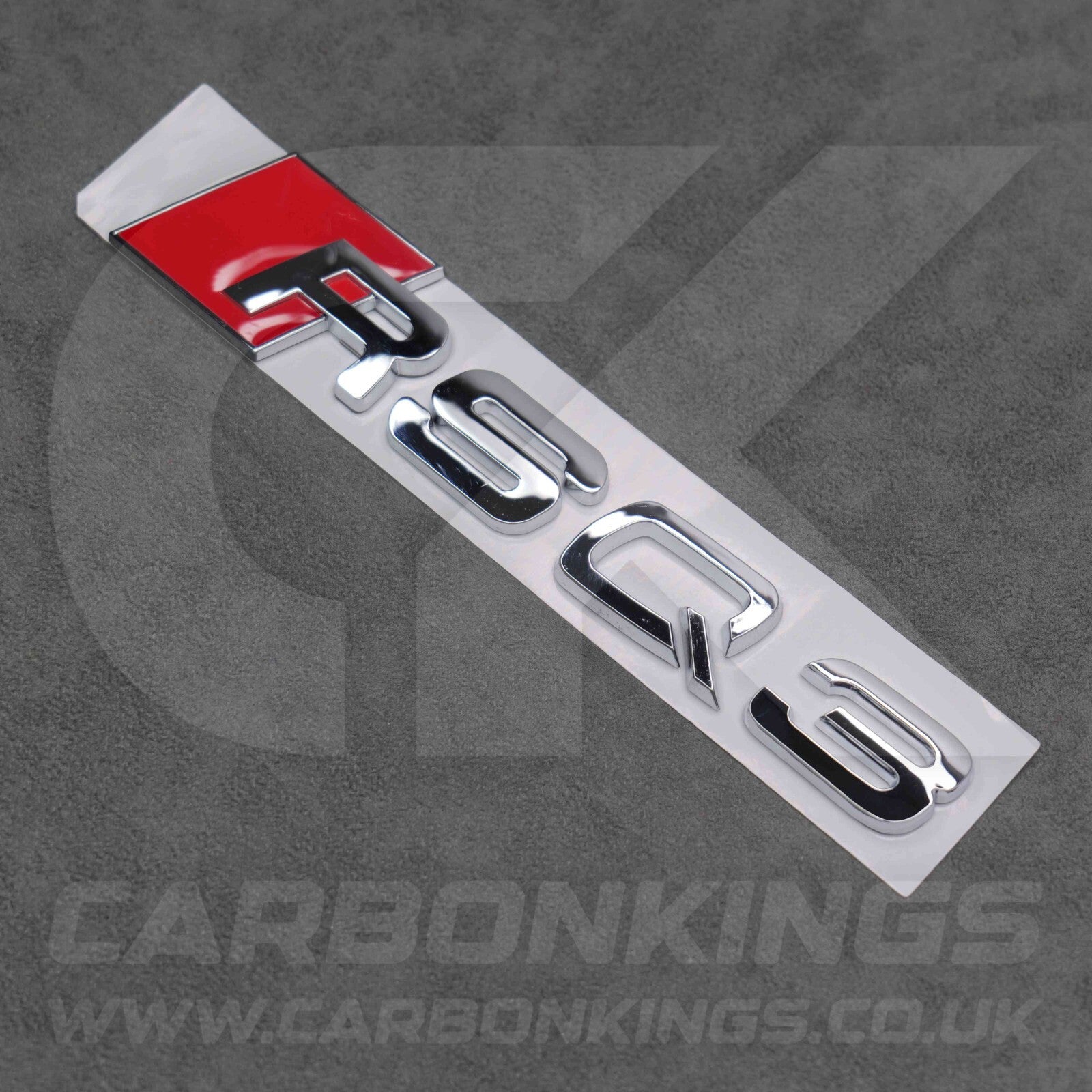 148 x 37mm Audi RSQ3 Chrome / Silver Boot Rear Badge Letters Logo Emblem S 8U F3
