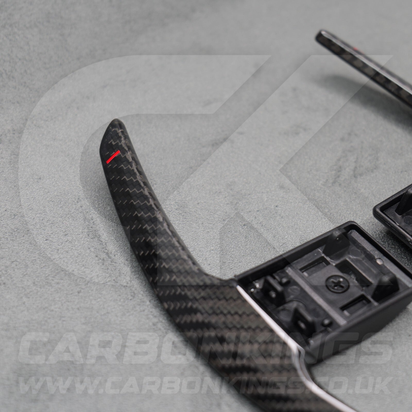Carbon Fibre & Red +/- Gear Paddle Shifters for BMW F80 M3 F82 F83 M4 F87 M2 F30
