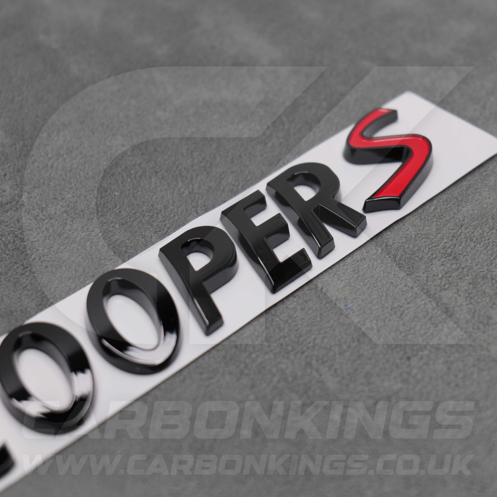 Mini Gloss Black Cooper S Boot Badge Letters R53 R56 F56 R55 R52 R57 R58 R59 R60