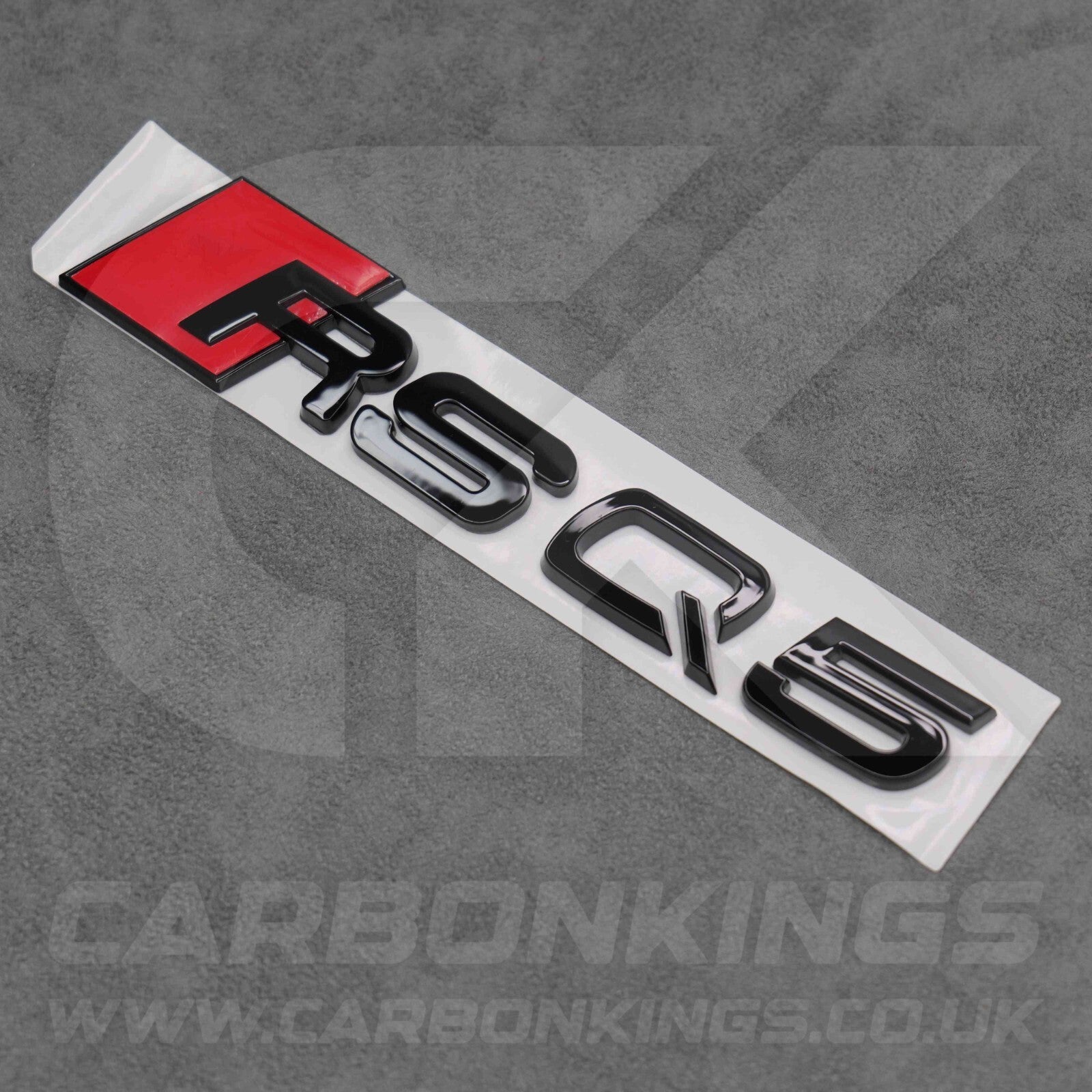 122 x 31mm Audi RSQ5 Gloss Black Boot Rear Badge Letters Logo Emblem S 8R FY 80A