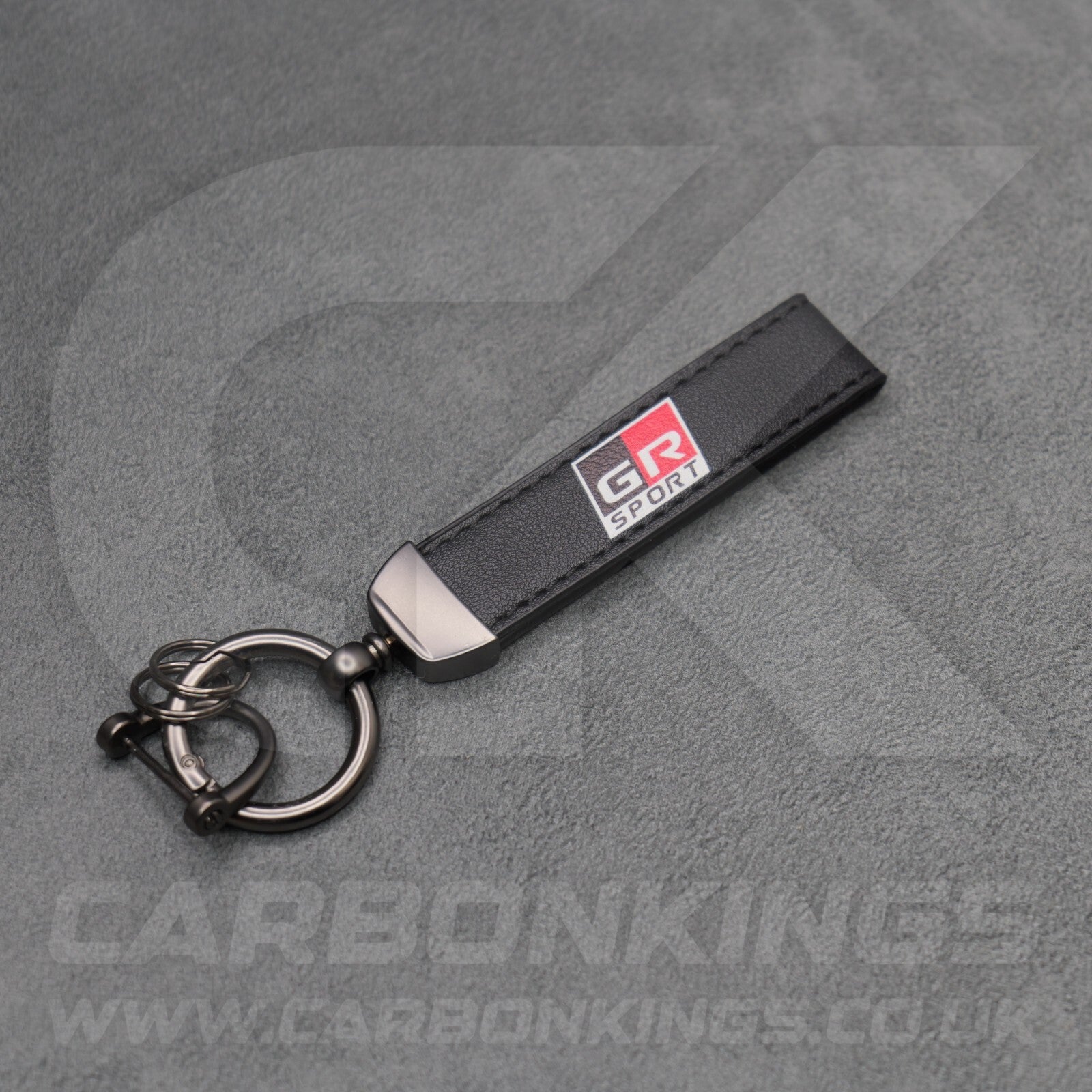 Toyota GR Gazoo Racing Sport Leather Key Ring Yaris GT86 Premium Stitched