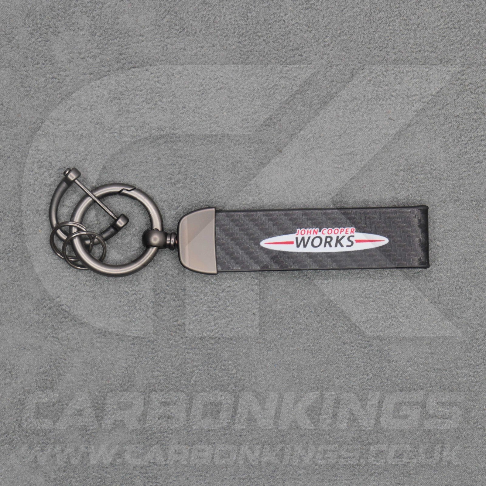 Mini JCW Carbon Fibre Key Ring Chain John Cooper Works Premium & Durable