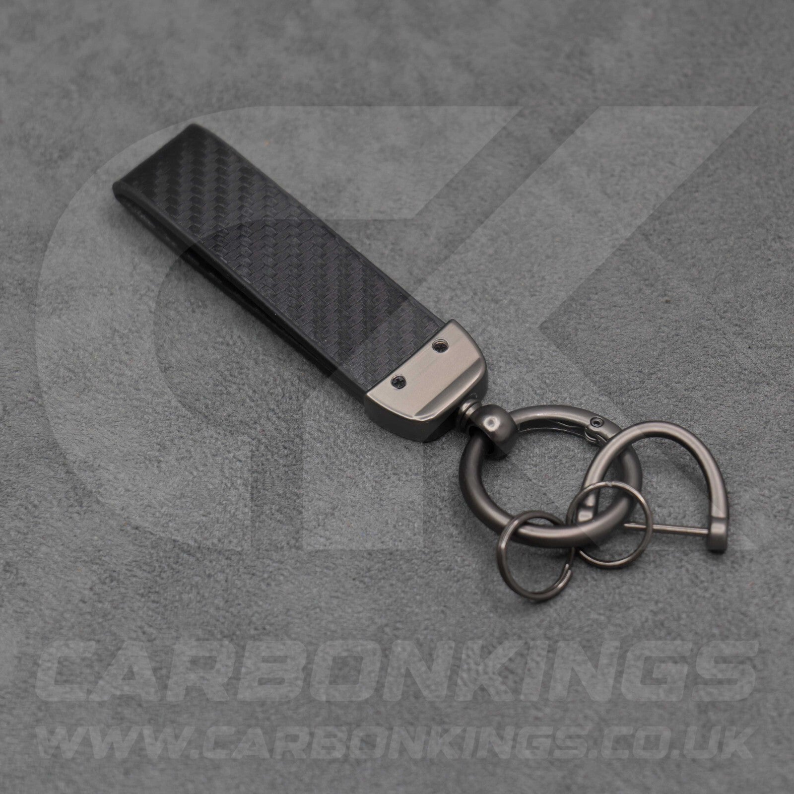 Toyota GR Gazoo Racing Carbon Fibre Style Key Ring Chain Yaris Supra GR86