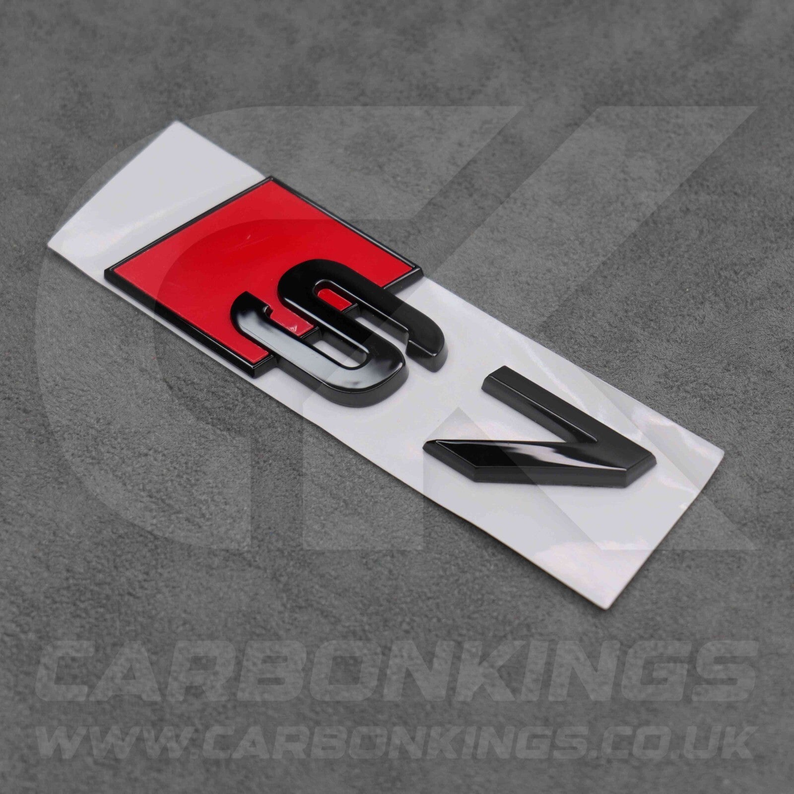 90 x 30mm Audi S7 Gloss Black Boot Rear Badge Letters Logo Emblem S 8L 8P 8V 8Y