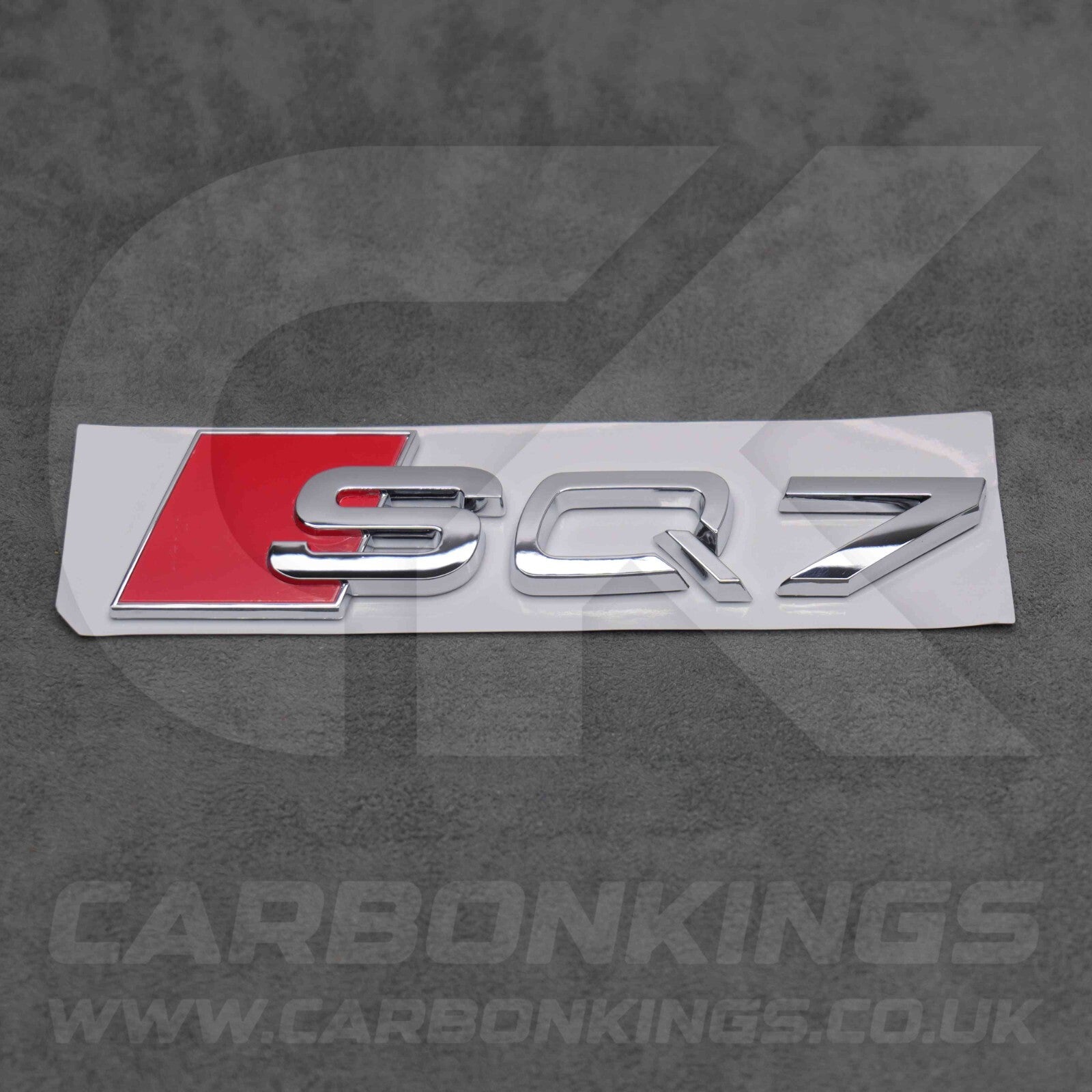 148 x 37mm Audi SQ7 Chrome / Silver Boot Rear Badge Letters Emblem S 4L 4M