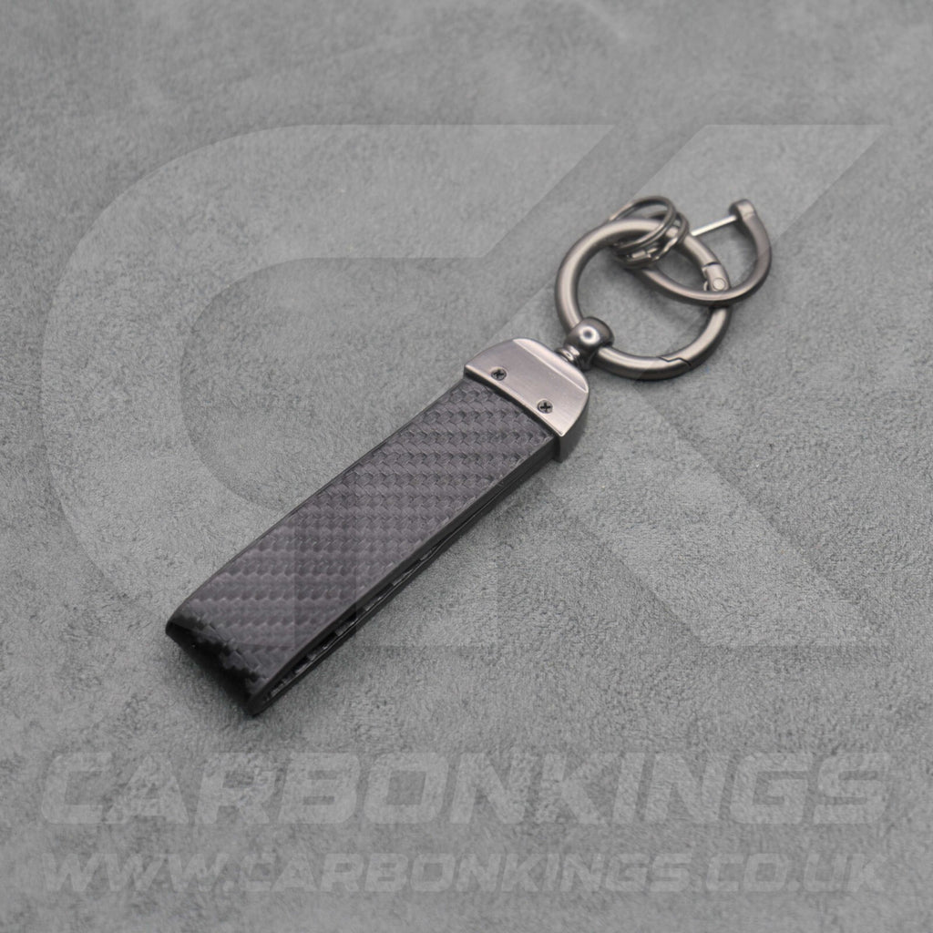 Audi S Line Carbon Fibre Key Ring Chain A1 A3 A4 A5 A6 A7 Q3 Q4 Q5 Q6 Q7 Q8