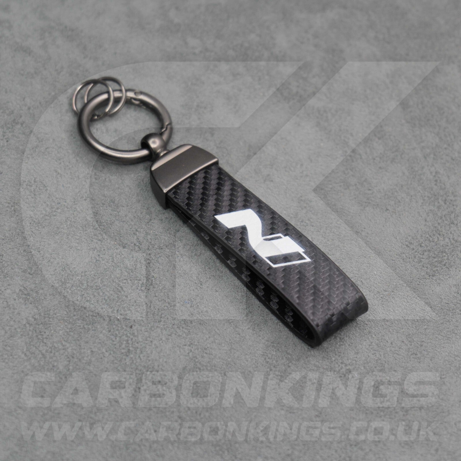 Hyundai N Carbon Fibre Premium Car Key Ring Chain Ioniq 5 6 9 Kona i10 i20 i30