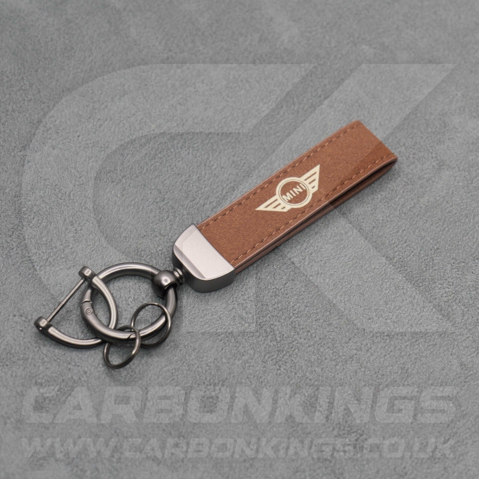 Mini Suede Key Ring Chain Cooper Countryman Aceman S Alcantara Premium Car
