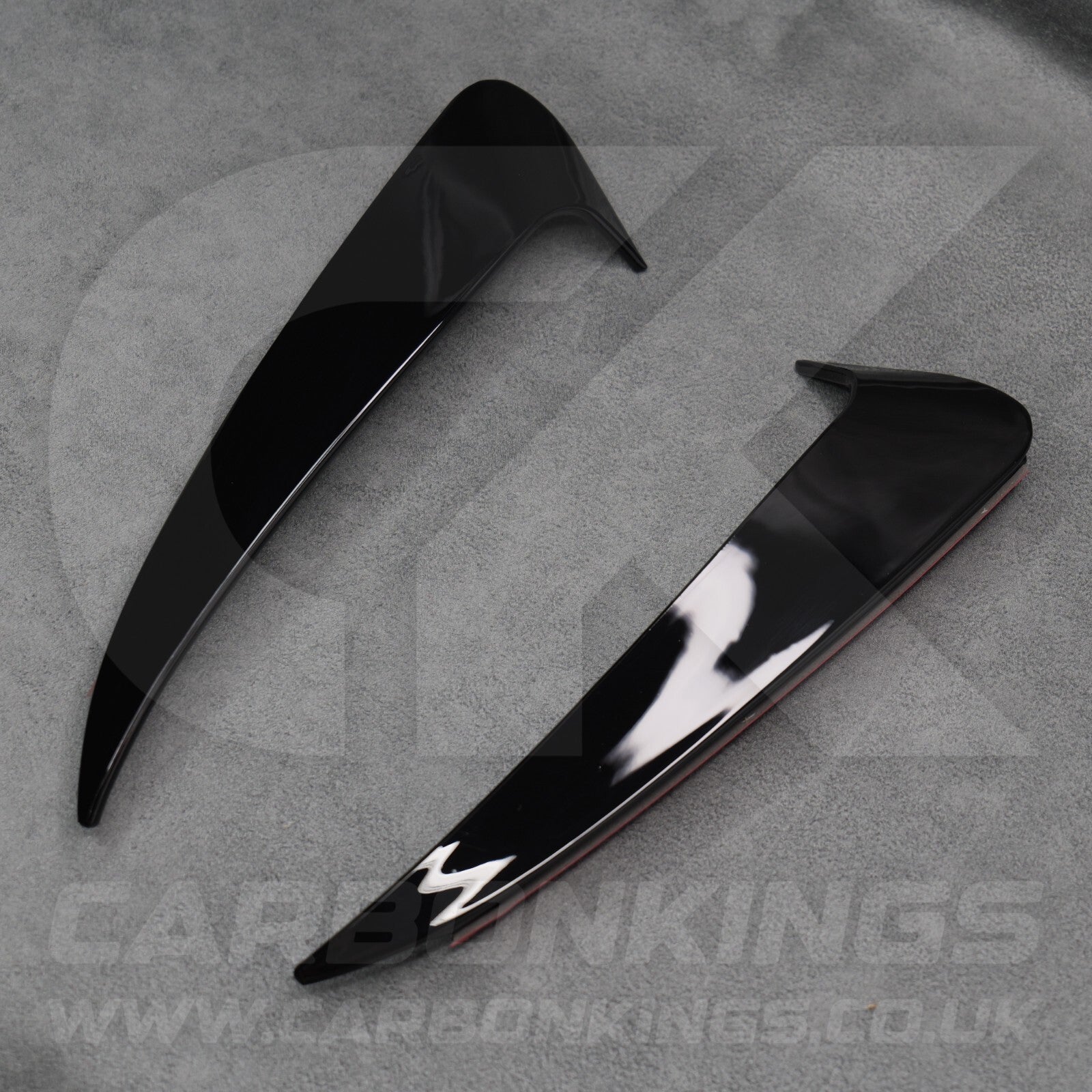 Mercedes C43 C63 Saloon Gloss Black Rear Bumper Side Vent Trims W205 C Class AMG