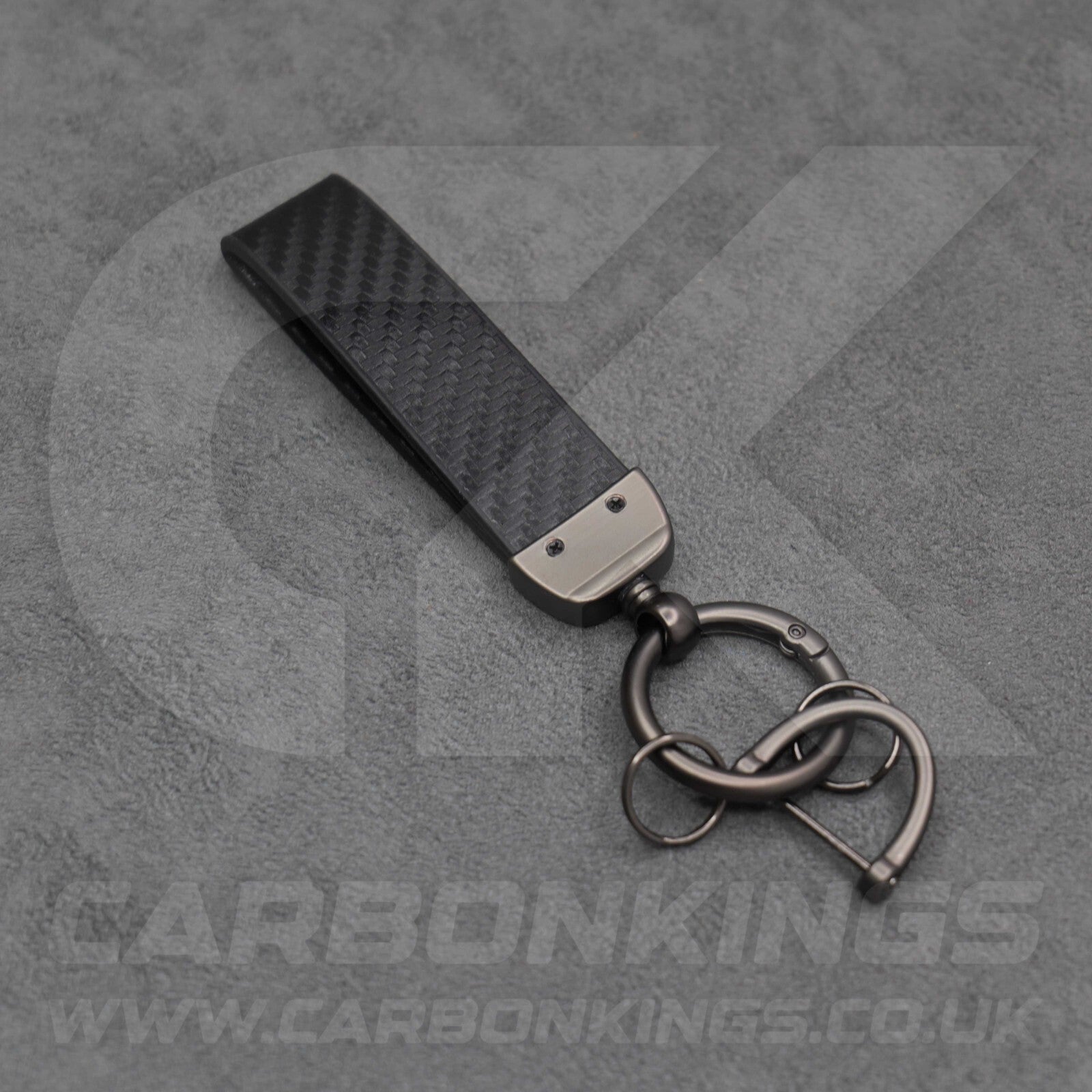 Toyota GR Gazoo Racing Carbon Fibre Style Key Ring Chain Yaris Supra GR86 GT86
