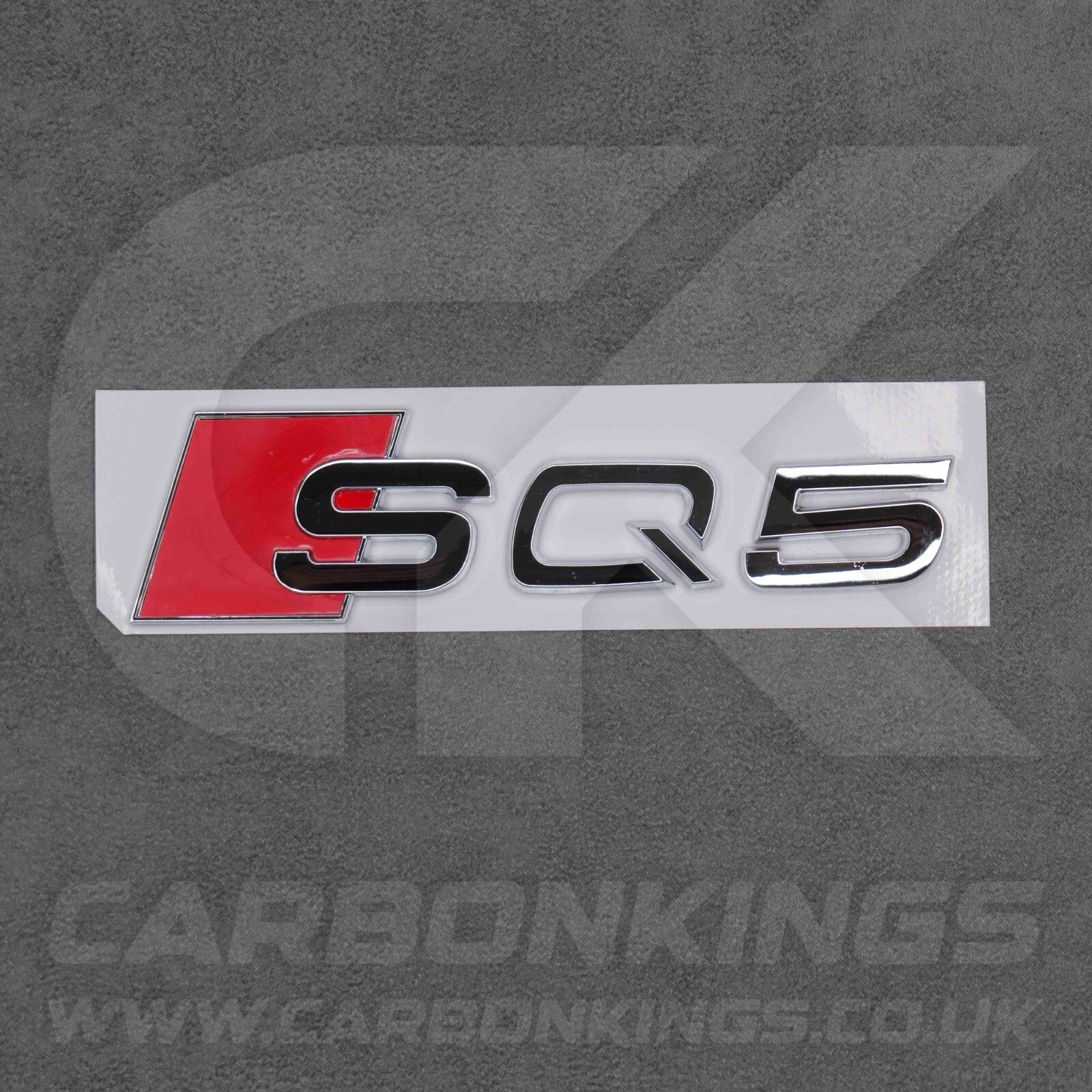 122 x 31mm Audi SQ5 Chrome / Silver Boot Rear Badge Letters Emblem S 8R FY 80A