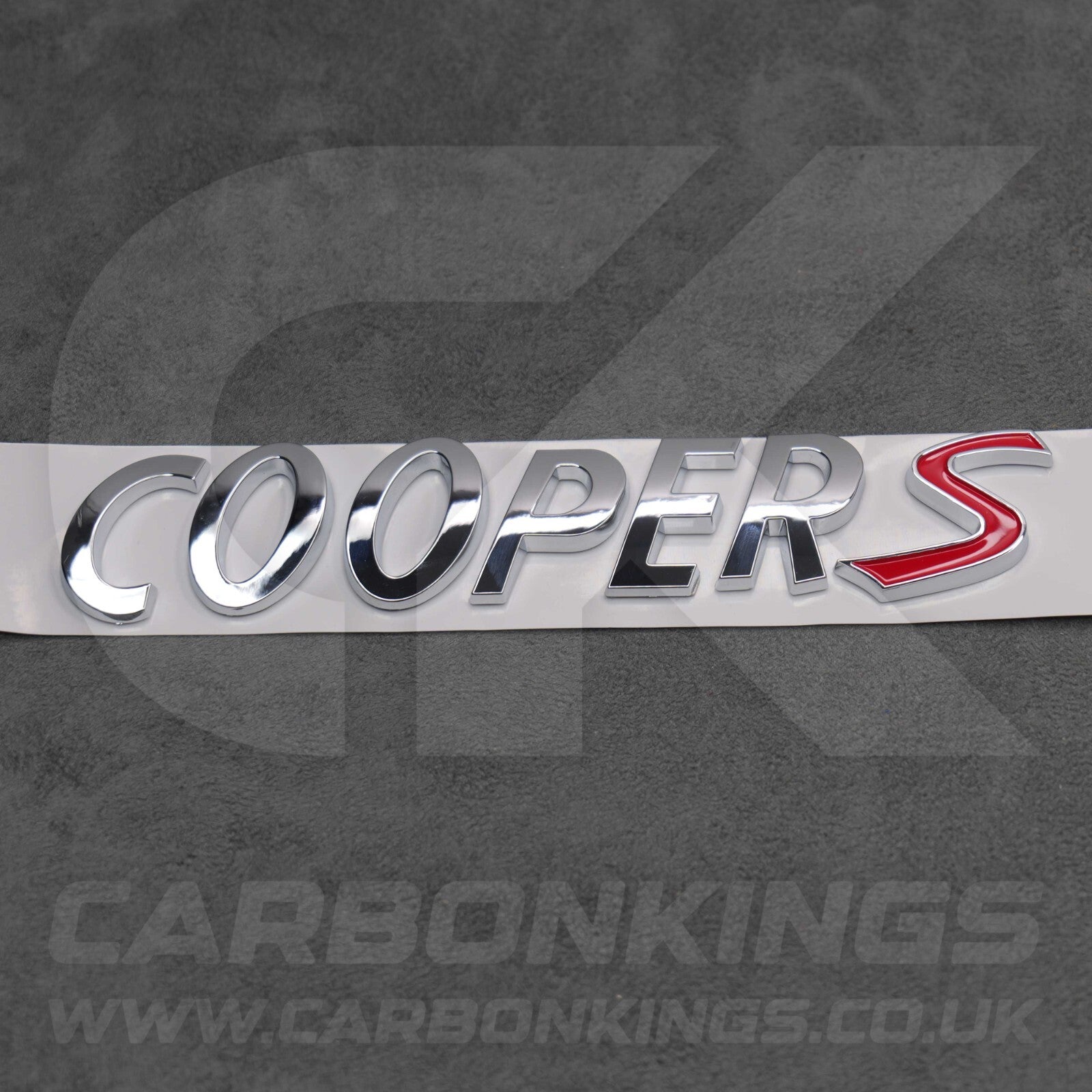 Mini Cooper S Silver Boot Badge Letters R53 R56 F56 R55 R52 R57 R58 R59 R60 F55