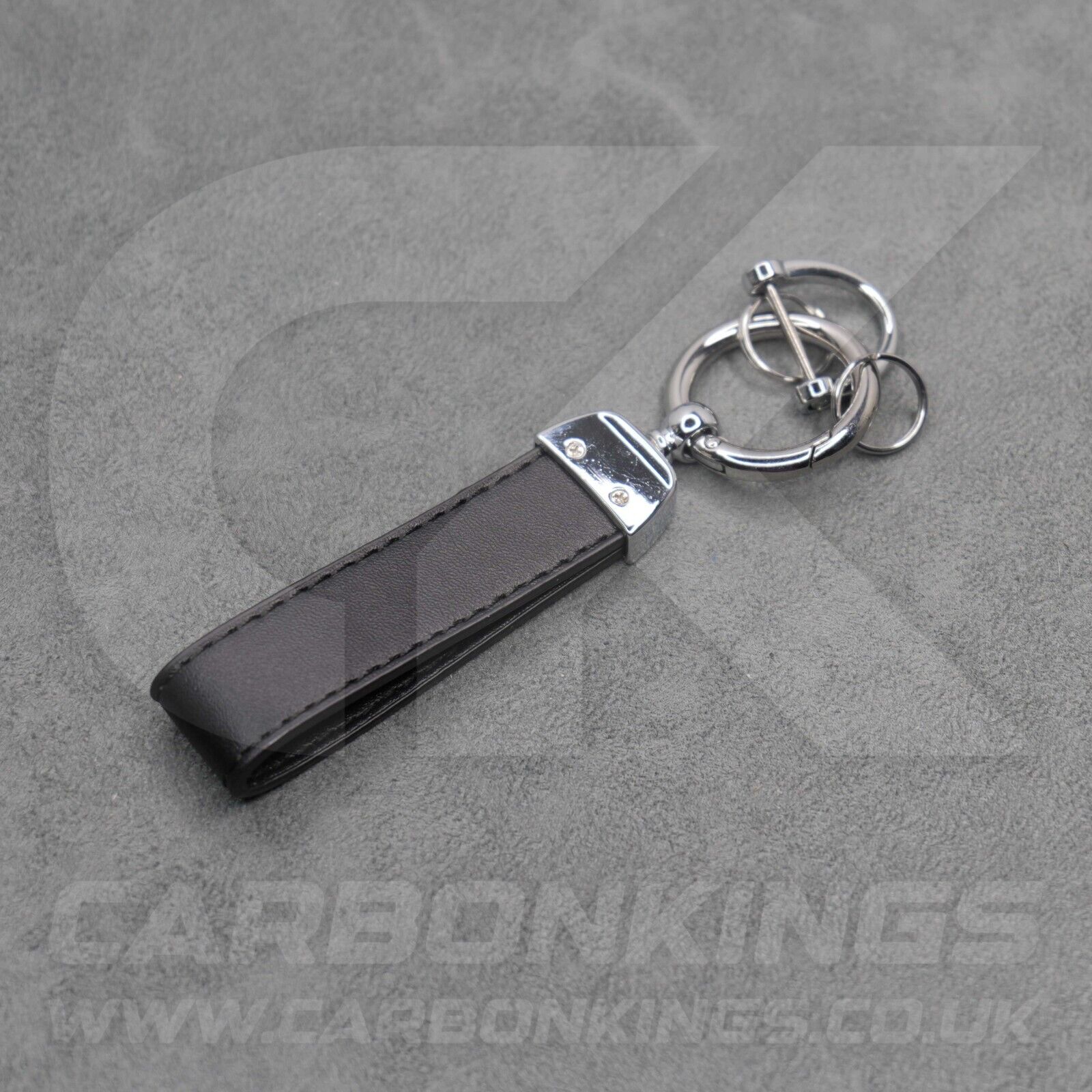 Mercedes AMG Black Leather Key Ring C63 C43 A45 E43 E63 A35 A C E S CLA G Class