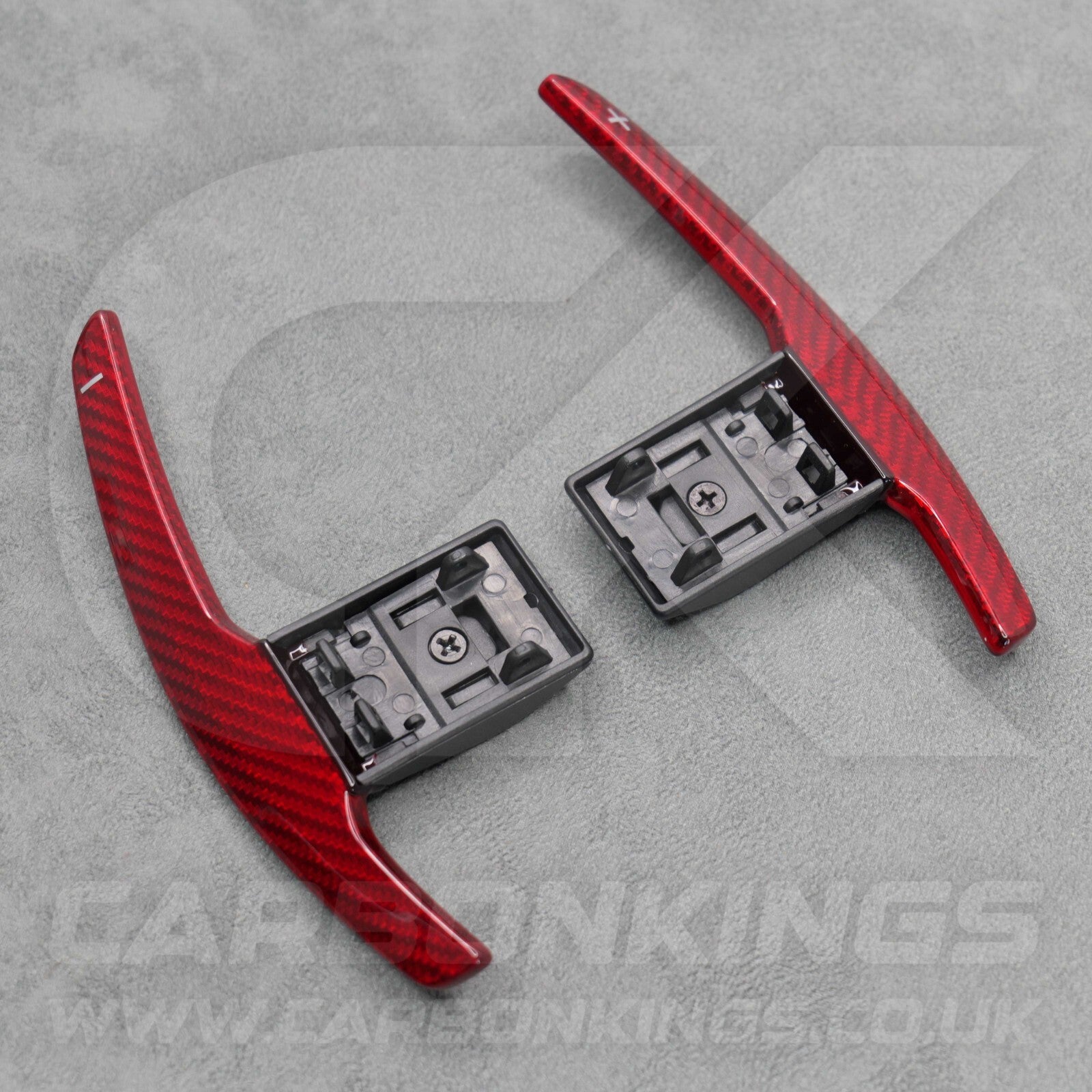 Genuine Red Carbon Fibre Gear Paddle Shifters BMW F80 M3 F82 F83 M4 F87 M2 F30 +
