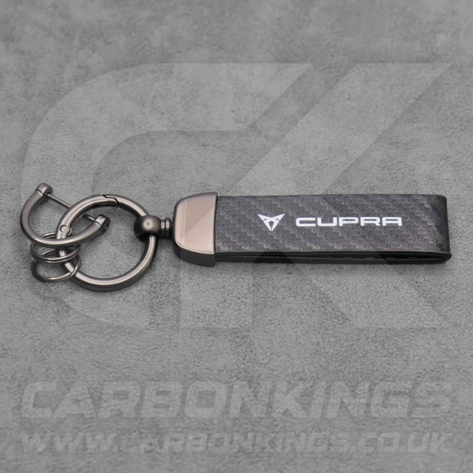 CUPRA Carbon Fibre Key Ring Chain VZ Born Ateca Leon Formentor Tavascan Terramar