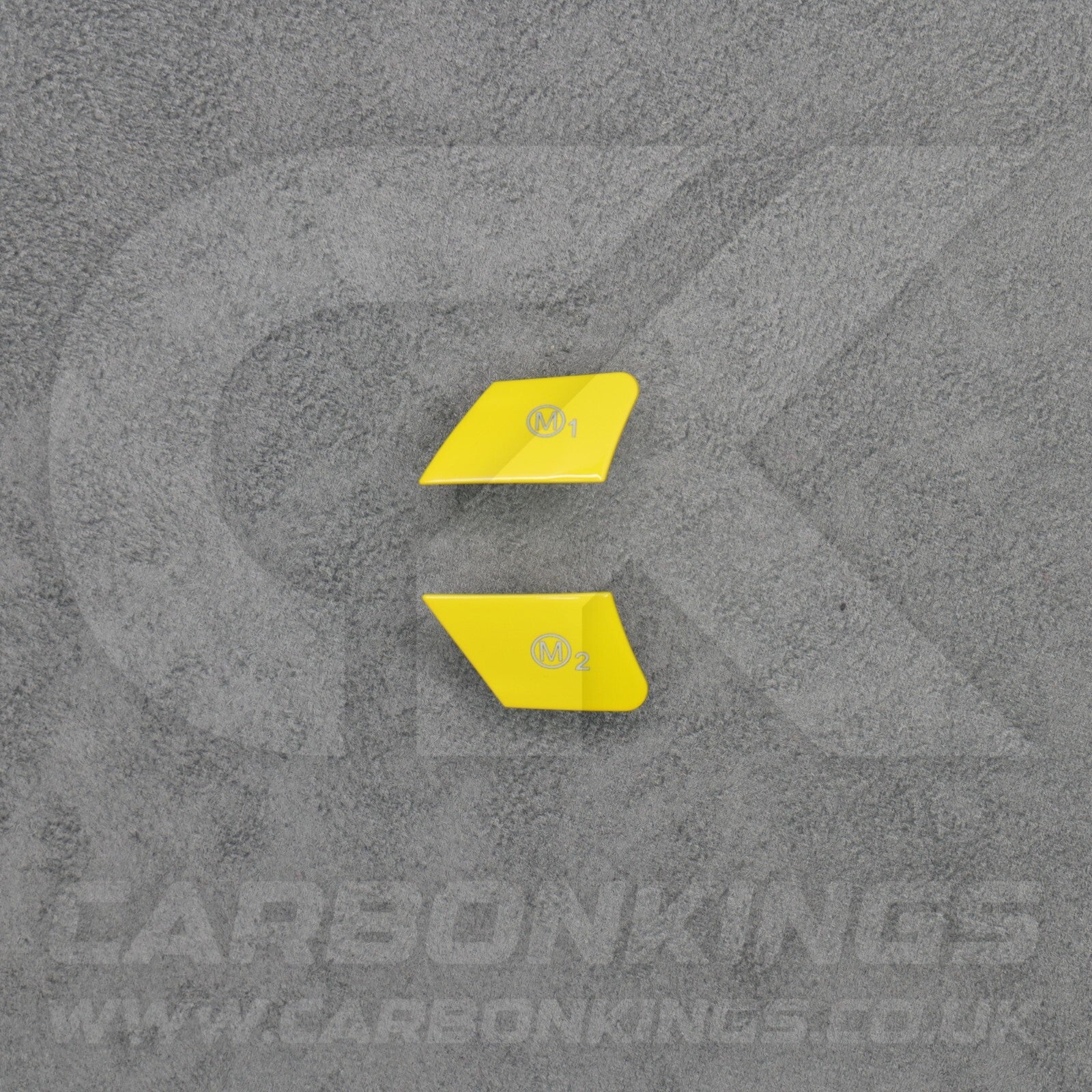 Yellow M1 & M2 Buttons Set for BMW M2 M3 M4 M5 M6 X5M X6M F80 F82 F83 F85 F87