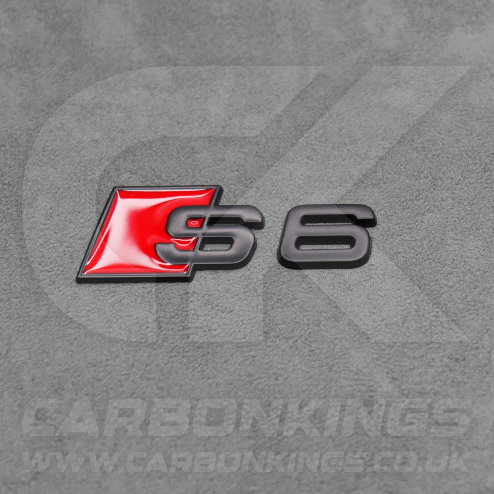 Audi S6 Matte Black Boot Rear Badge Letters Logo Emblem C4 C5 C6 C7 C7.5 C8