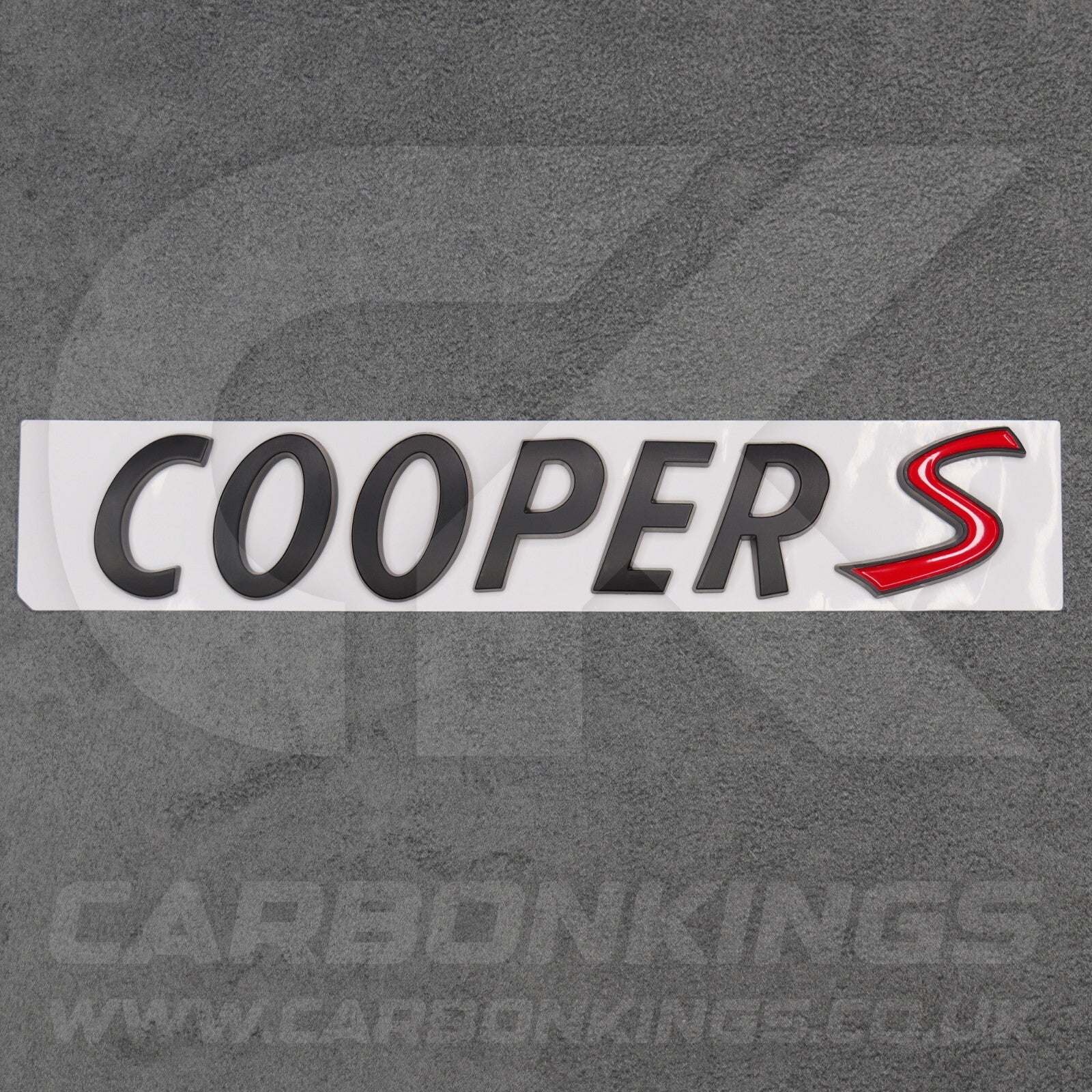 Matte Black Mini Cooper S Boot Badge Letters R53 R56 F56 R55 R52 R57 R58 R59 R60