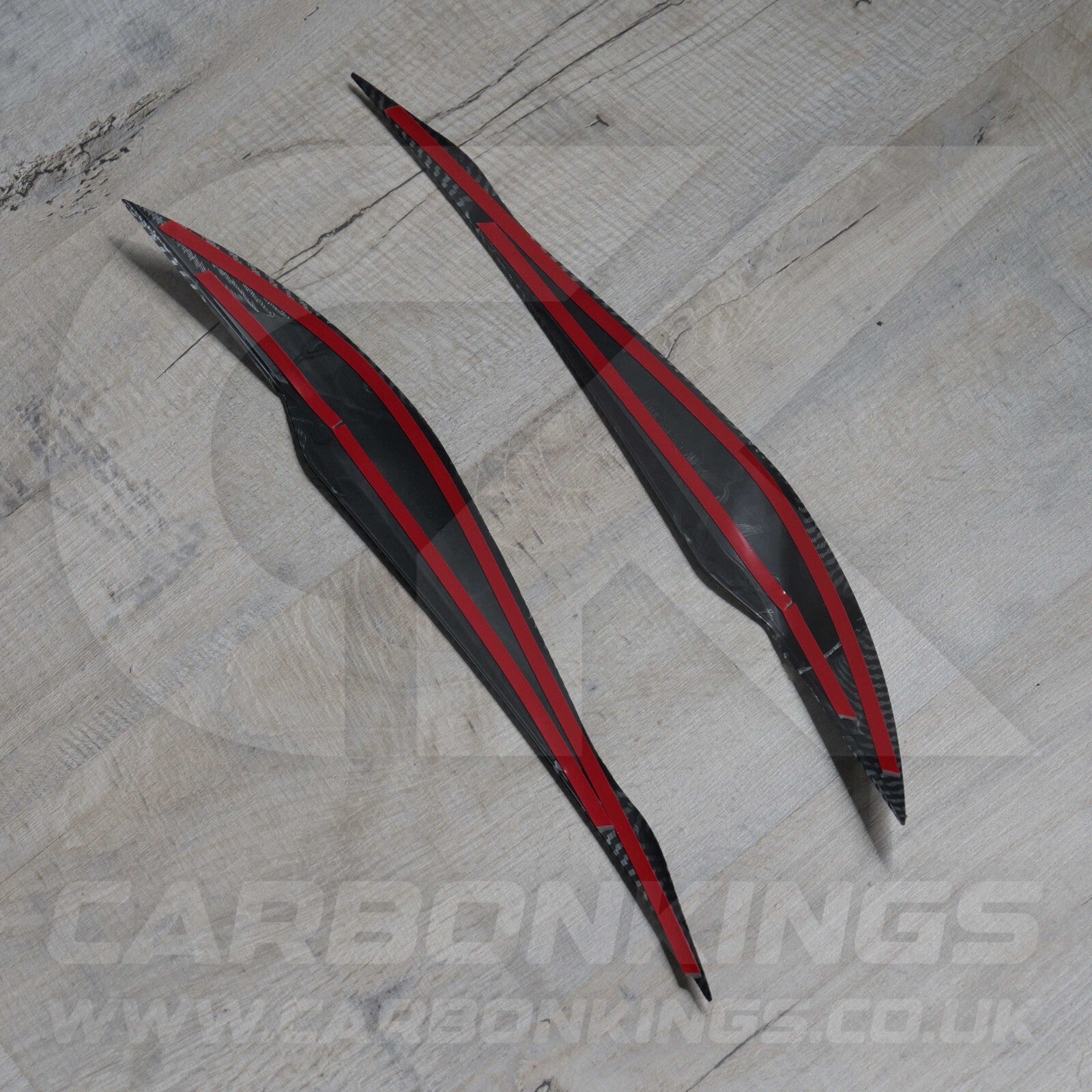 BMW Carbon Fibre Style Headlight Eyebrow Trims for 3 Series F30 F35 2013 - 2018