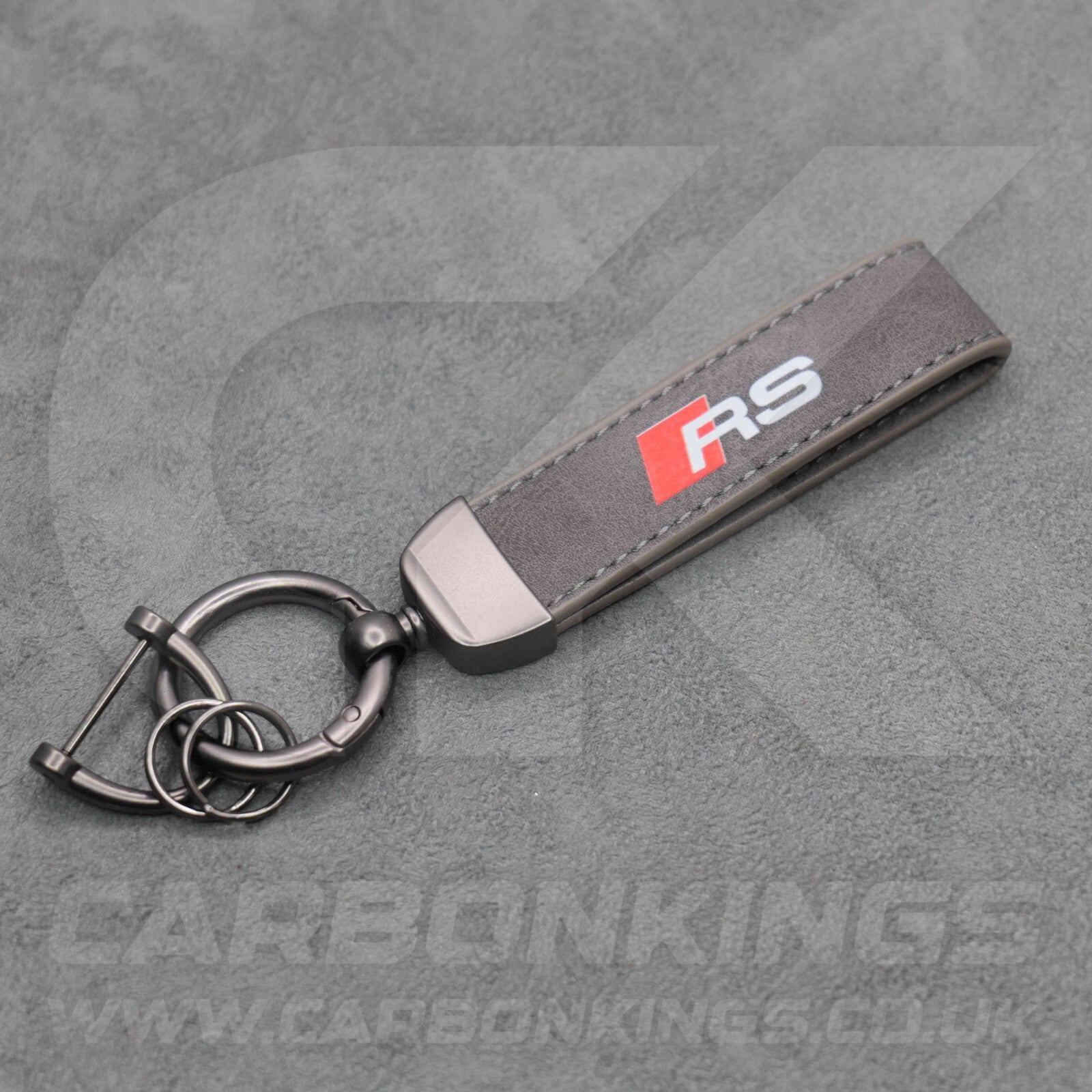 Audi RS Leather Key Ring Chain Premium Durable RS3 RS4 RS5 RS6 RS7 RSQ3 RSQ8