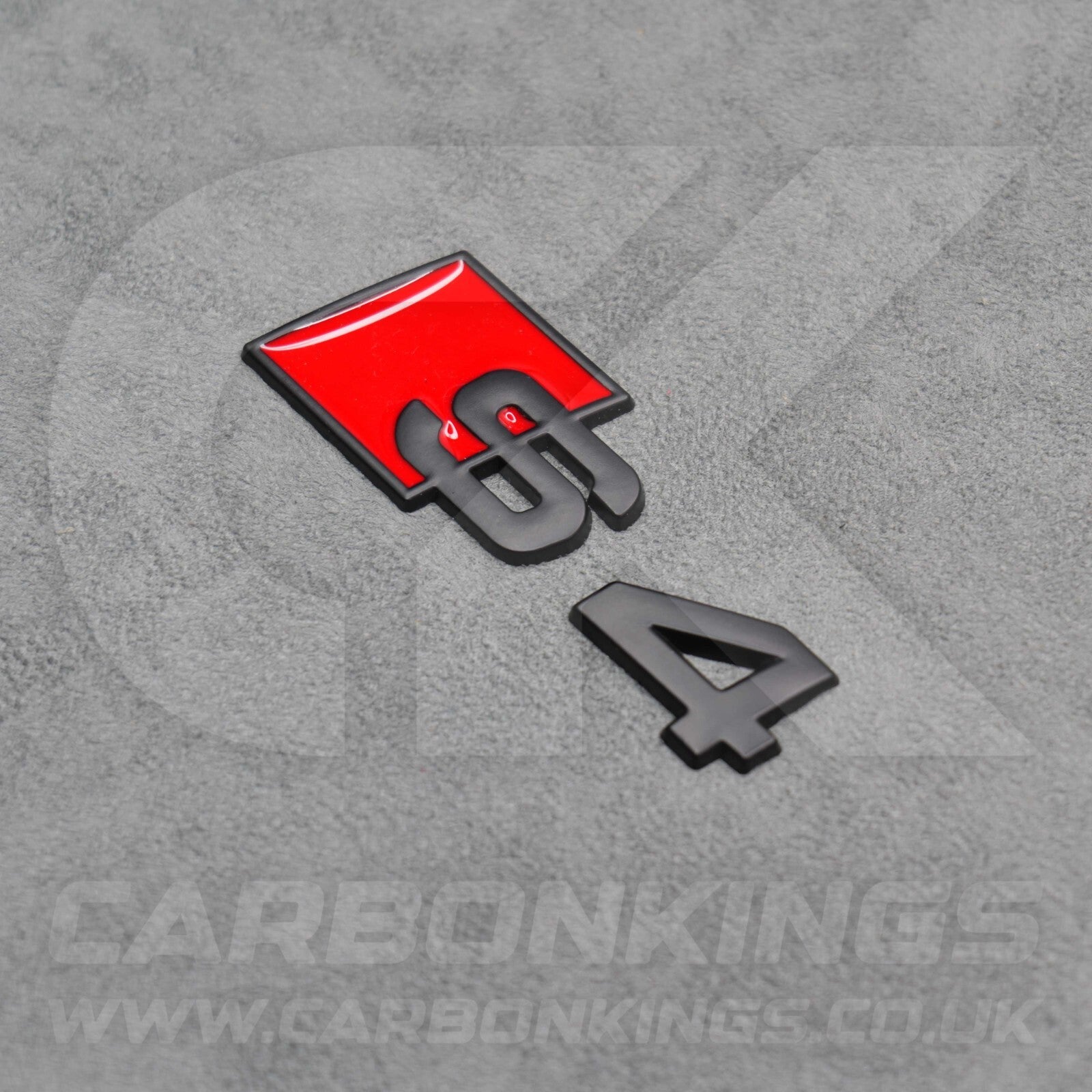 Audi S4 Matte Black Boot Rear Badge Letters Logo Emblem S 4A 8D 8E 8H 8W