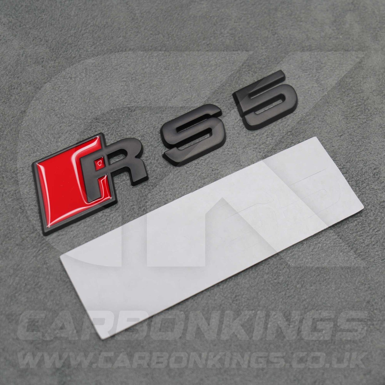 Audi RS5 Matte Black Boot Rear Badge Letters Logo Emblem S B8 8T B9 B10