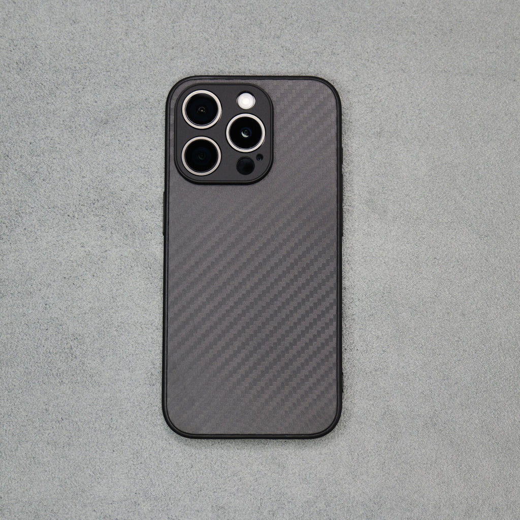 Carbon Fibre iPhone Case Apple Phone 11 12 13 14 15 16 Pro Max Plus Mini Thin