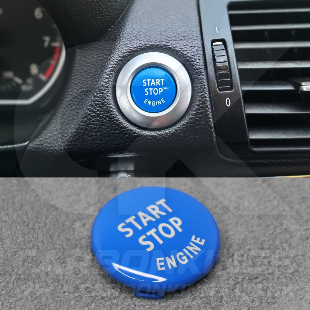 BMW Gloss Blue Start Stop Engine Button for E90 E92 E93 M3 4.0 V8