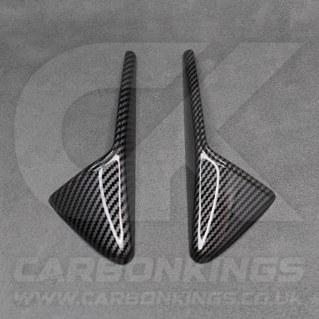 Tesla Model 3 Y X S Carbon Fibre Style Side Camera Covers Trims Caps Mod