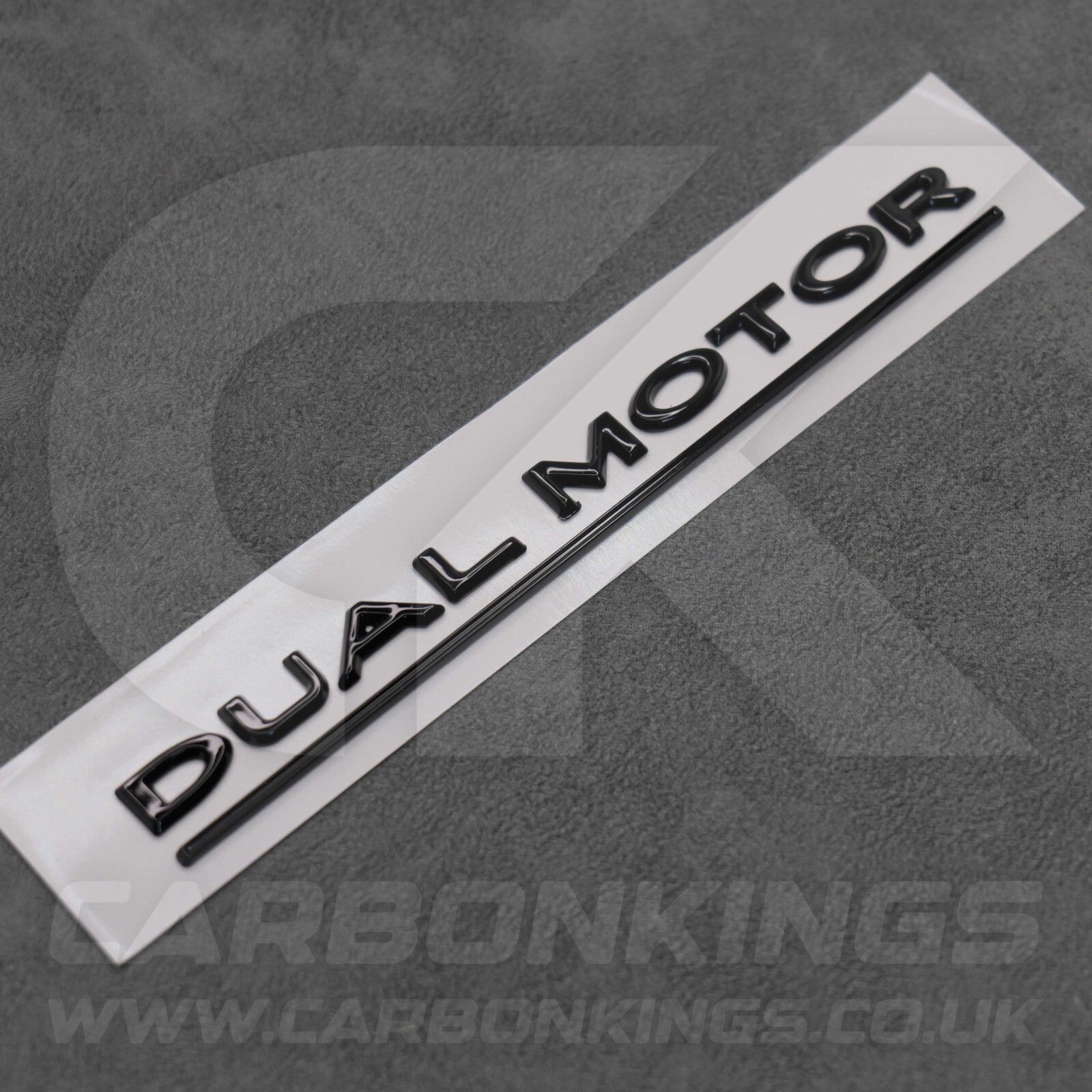 Tesla Gloss Black Dual Motor Rear Boot Badge Letters Model S 3 X Y Performance