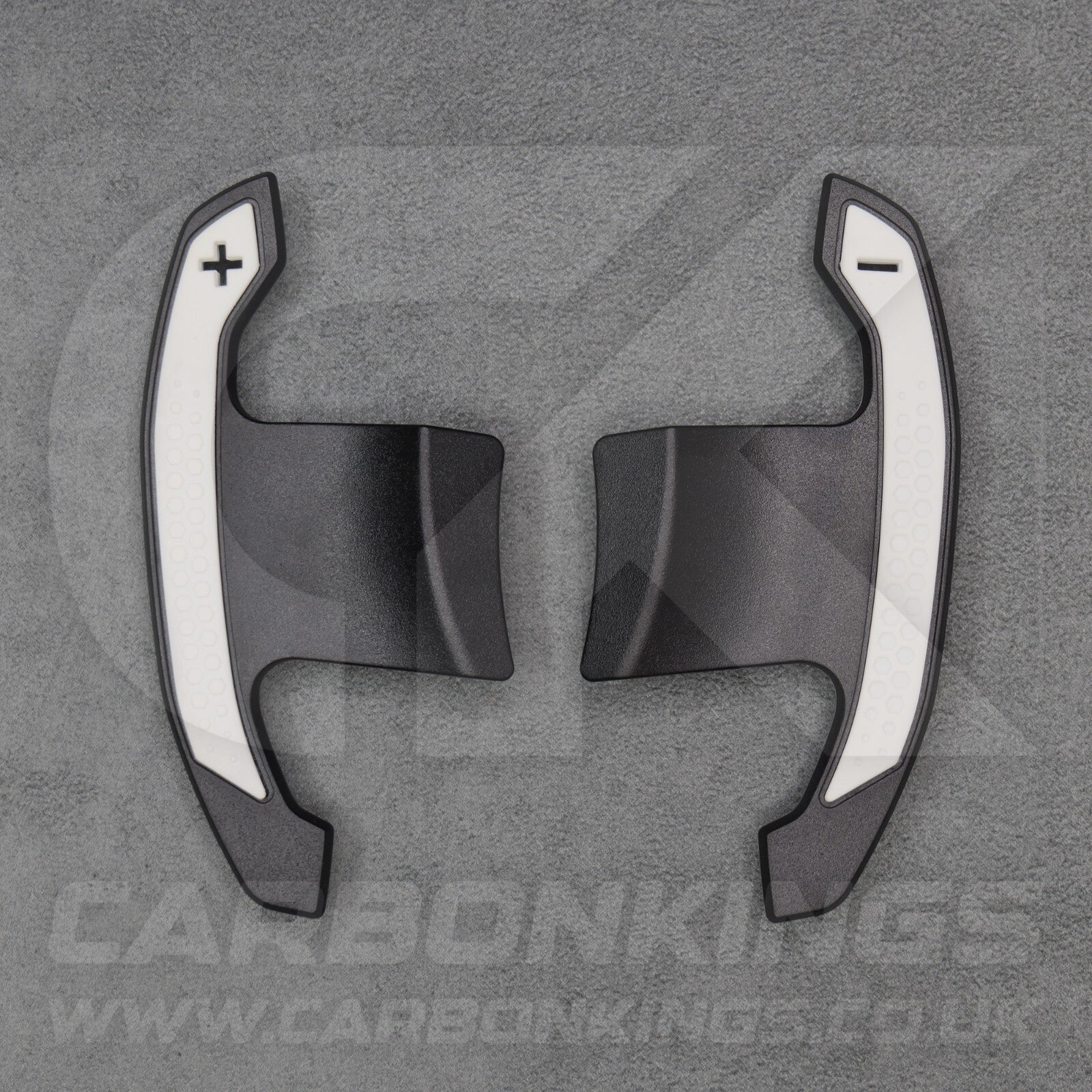 Toyota GR Supra Carbon Fibre & White Gear Shifter Paddles J29/DB A90/A9 2019+