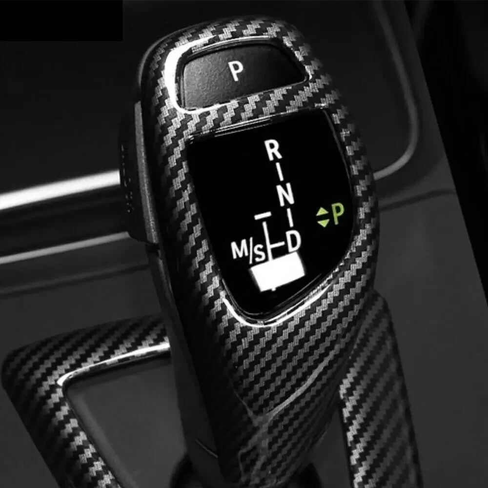 BMW Carbon Fibre Style Gear Shift Knob Cover Trim for F30 F20 F10 F15 F25 X5 X3