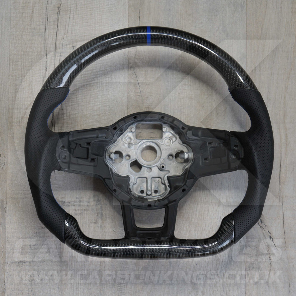 Volkswagen Carbon Fibre Steering Wheel VW Golf MK7 MK7.5 R R-Line GTI GTE GTD +