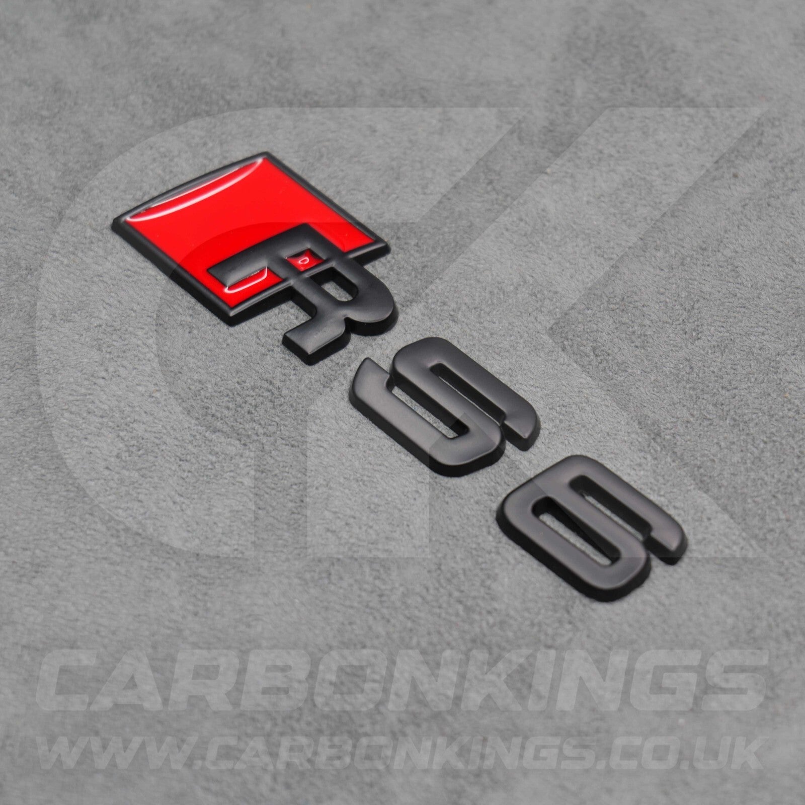 Audi RS6 Matte Black Boot Rear Badge Letters Logo Emblem C4 C5 C6 C7 C7.5 C8